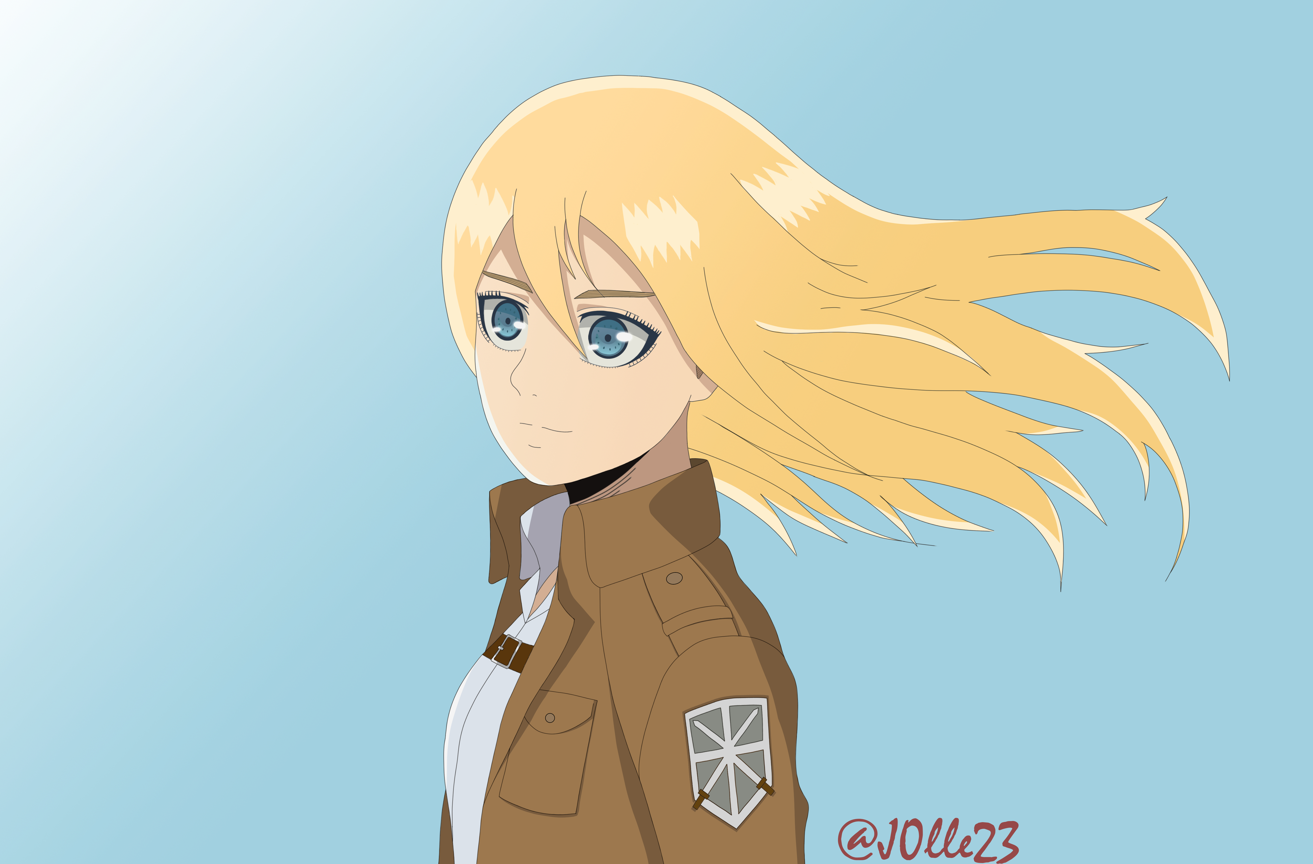 5430x3580 Fanart of Krista Lenz: ShingekiNoKyojin, Desktop