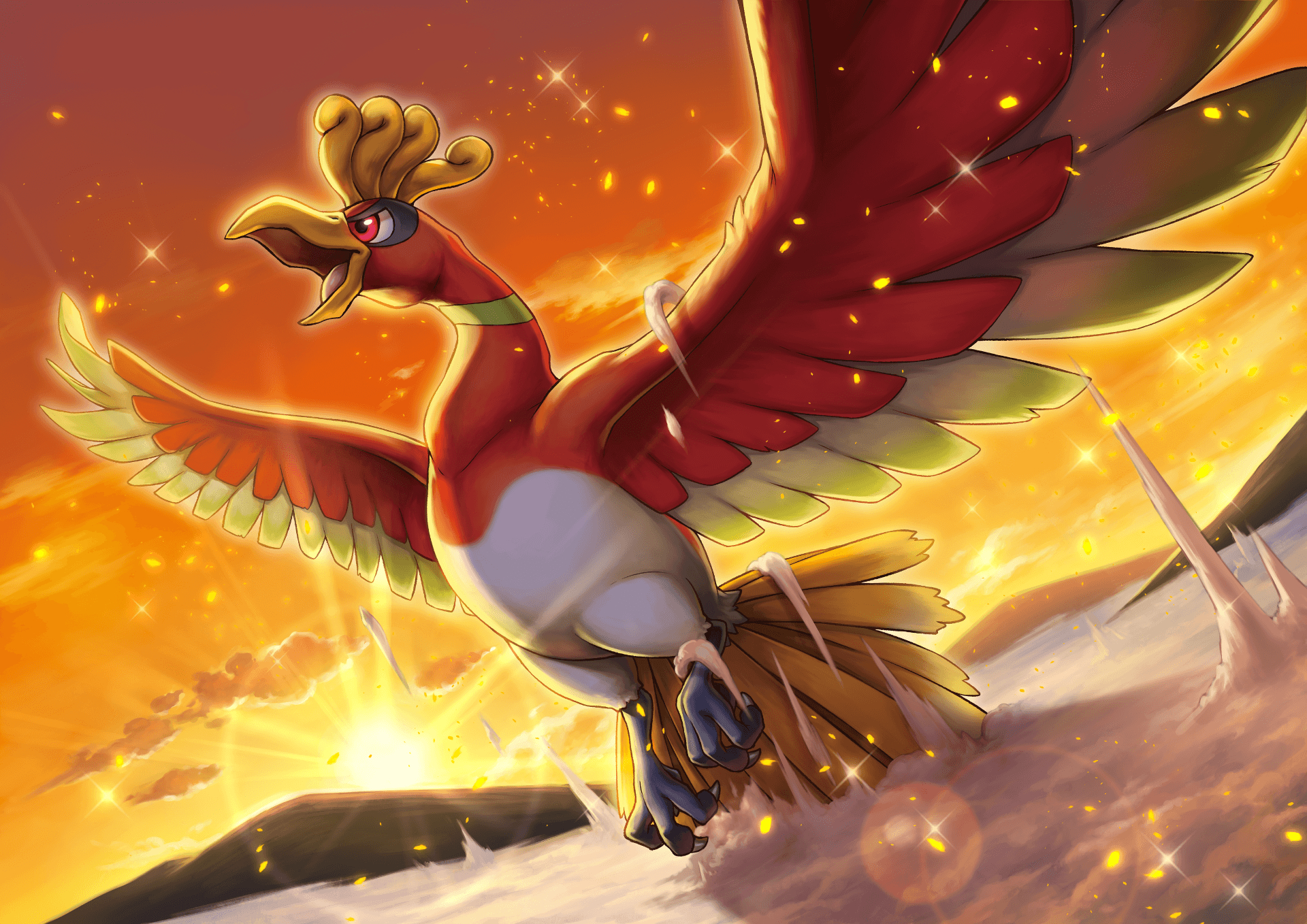 1920x1360 Ho Oh (Pokémon) HD Wallpaper And Background Image, Desktop