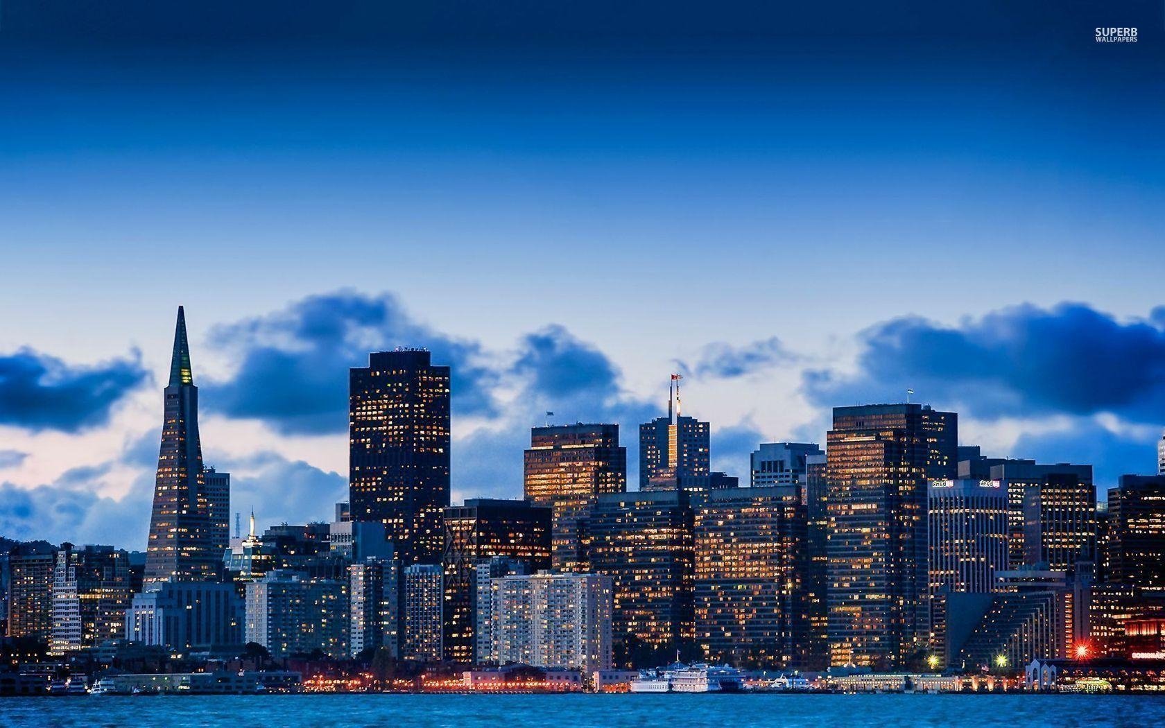 1680x1050 San Francisco skyline wallpaper wallpaper - #, Desktop