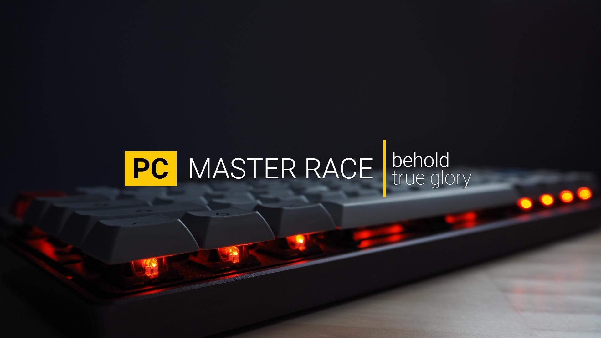 1920x1080 Wallpaper, PC Master Race, mechanical keyboard, Desktop