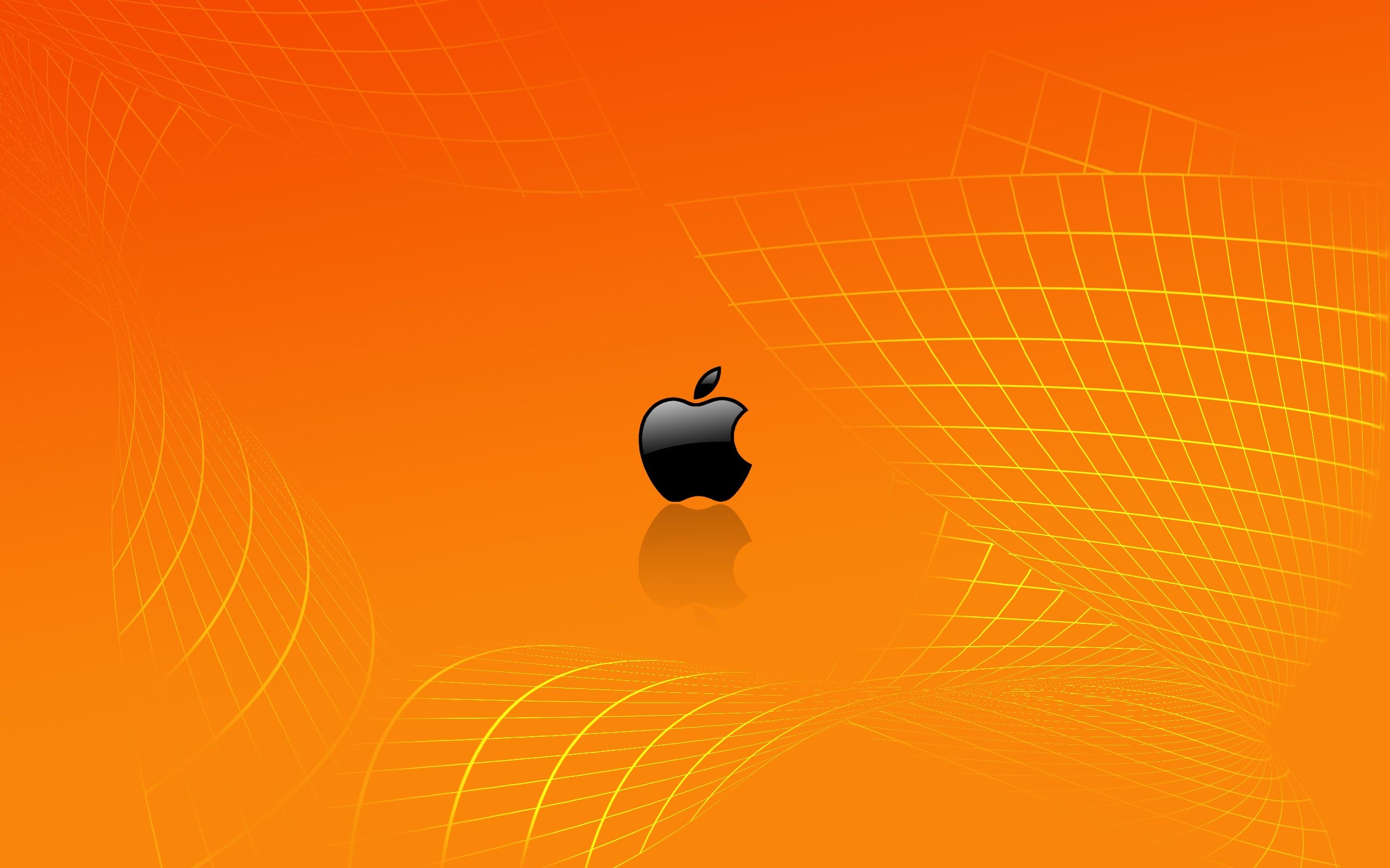 2560x1600 Orange Apple Wallpaper, Desktop