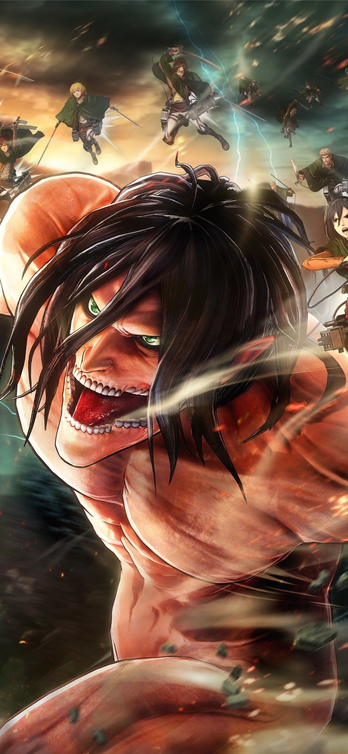 1130x2440 Attack On Titan Android Wallpaper Free HD, Phone