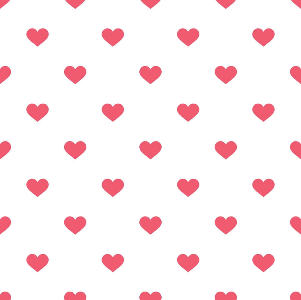 1000x1000 Download Preppy Hot Pink Hearts Background, Desktop