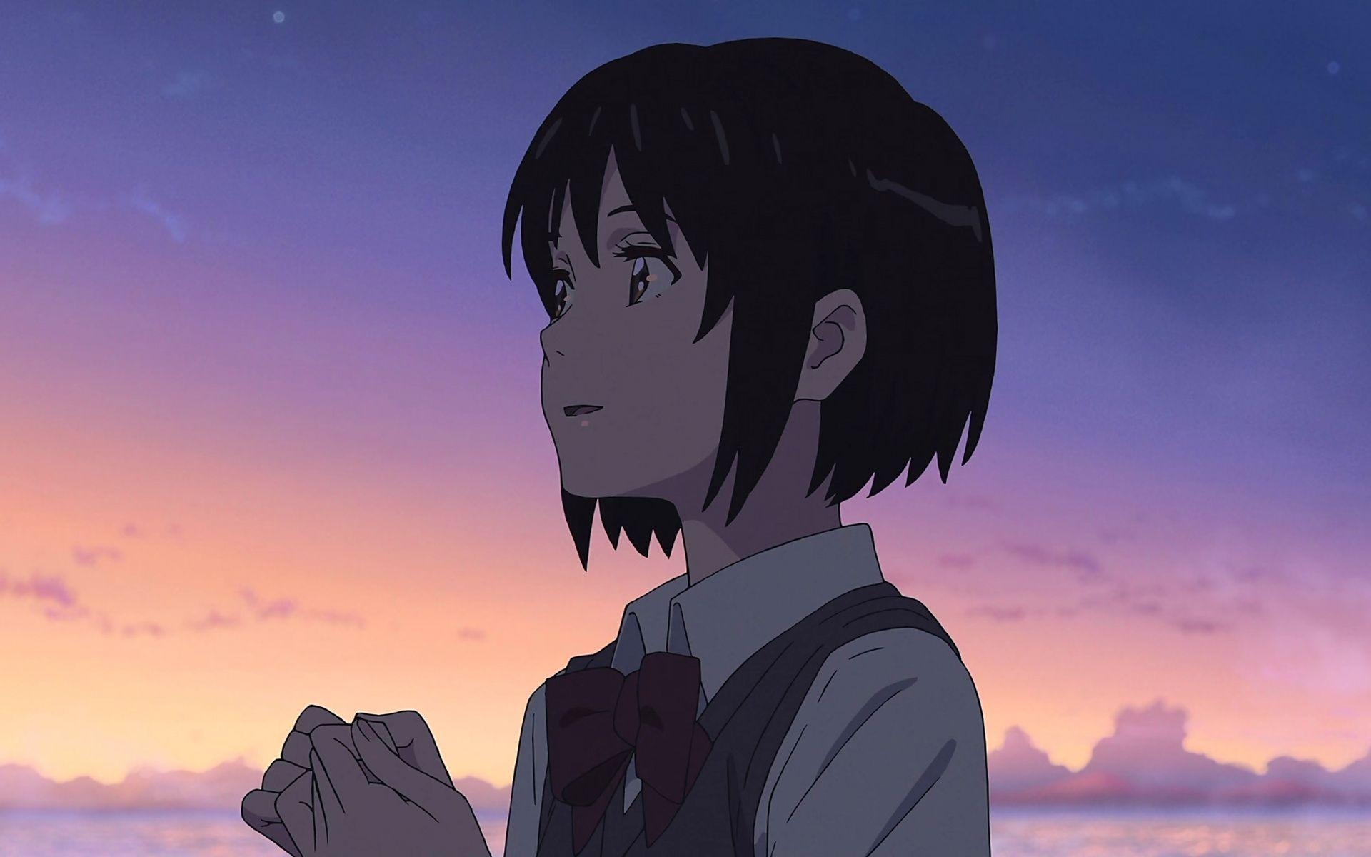 1920x1200 Downaload Cute, Mitsuha Miyamizu, Kimi no Na wa., animated movie, Desktop