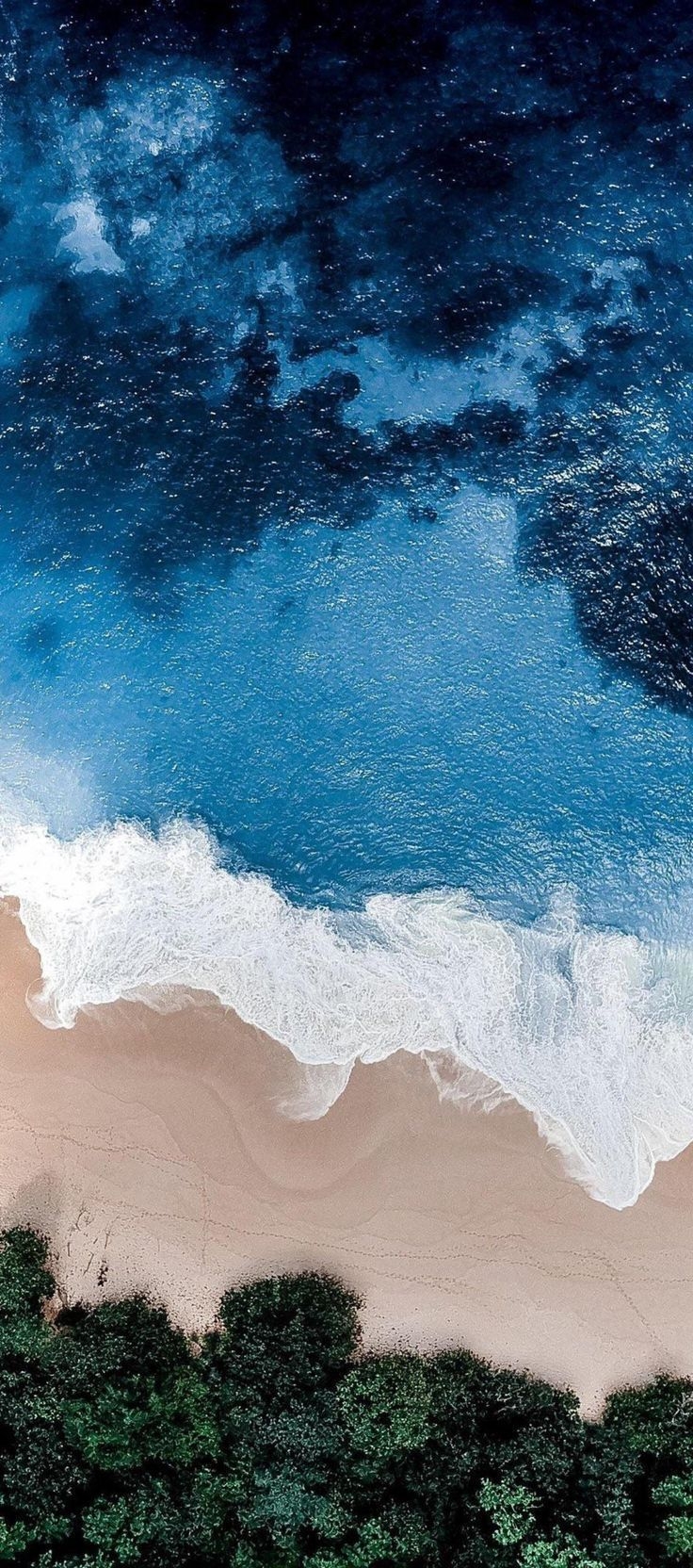 740x1670 iOS iPhone X, Aqua, blue, Water, beach, wave, ocean, apple, Phone