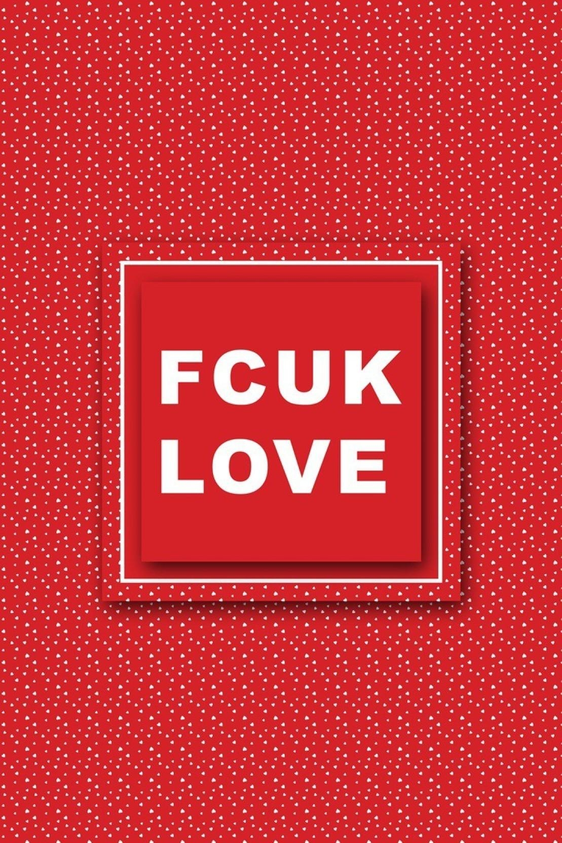 1110x1670 Fuck Love Type. Wall Art Poster Fine Art Print, Phone