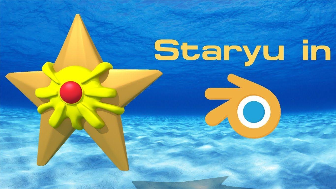 1370x770 Staryu (Pokemon) Speed Modeling, Desktop