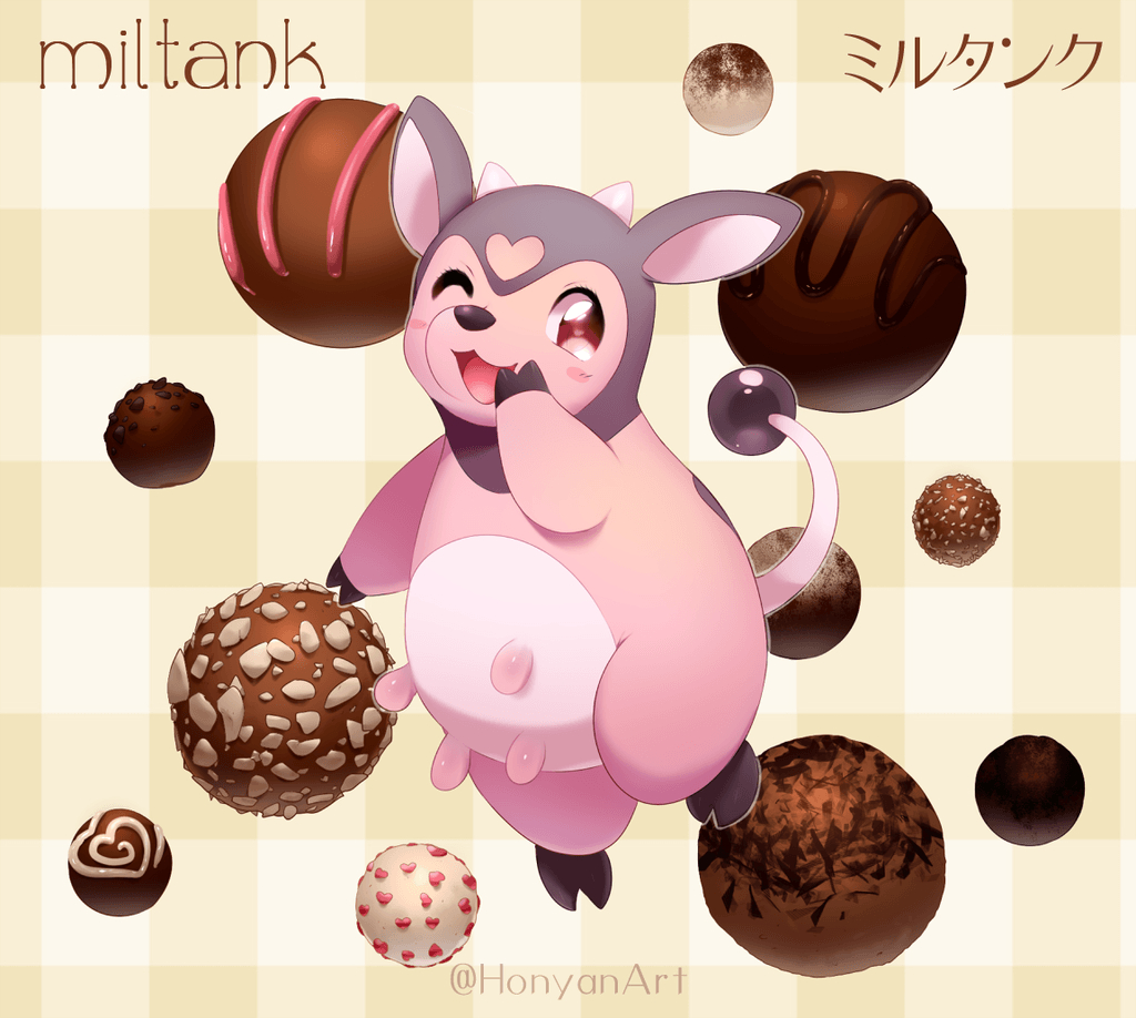 1030x920 Miltank and Chocolate Truffles, Desktop