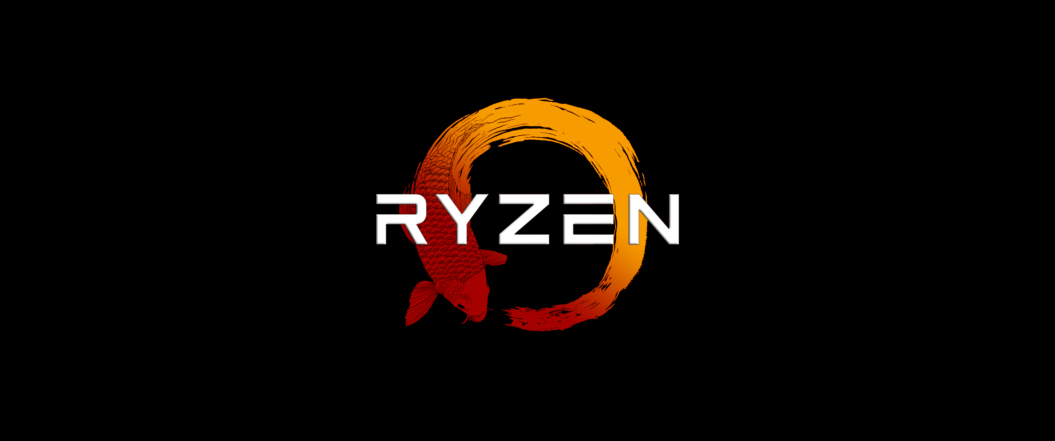 3440x1440 Ryzen Fish Wallpaper (), Dual Screen