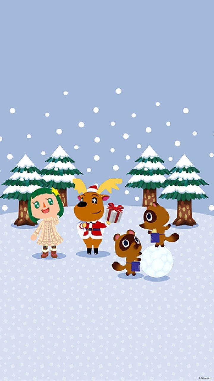 720x1280 Animal crossing Winter Wallpaper Free Animal crossing Winter Background, Phone