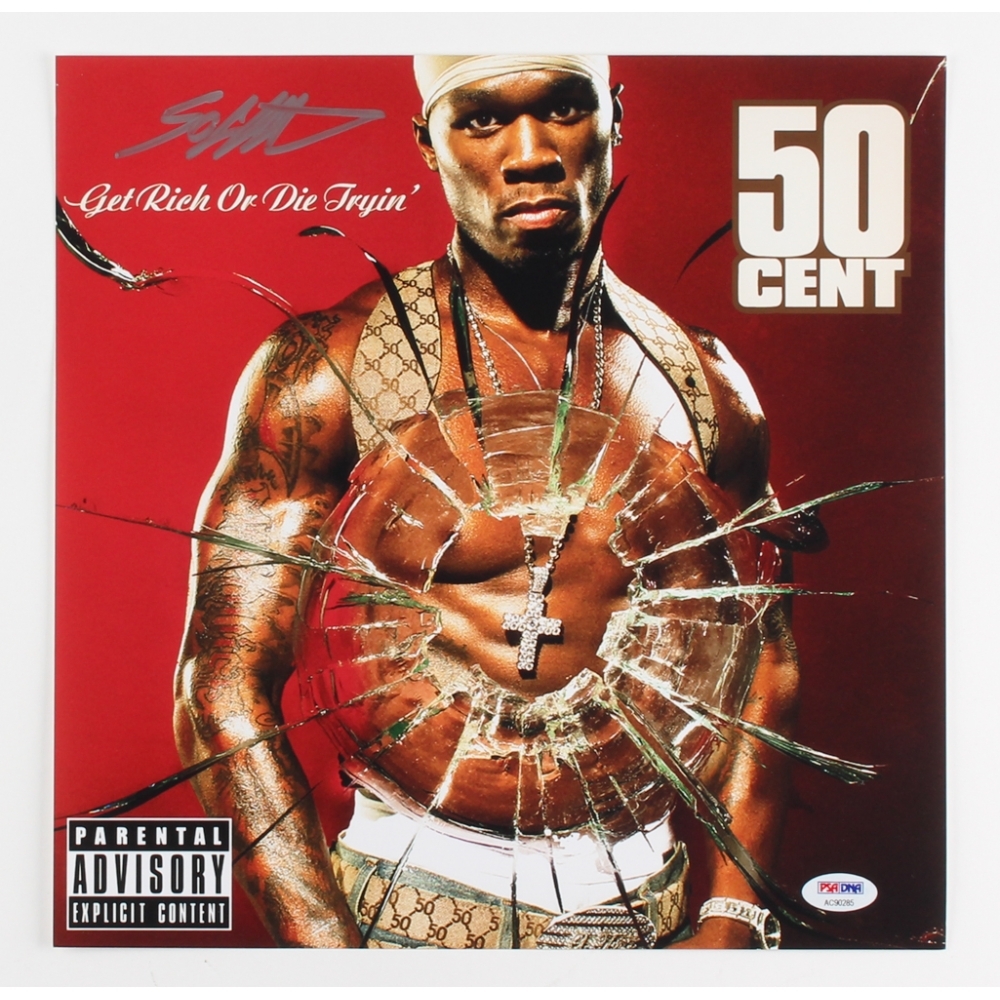 1000x1000 Cent Signed Get Rich or Die Tryin 12 x 12 Photo (PSA COA), Phone