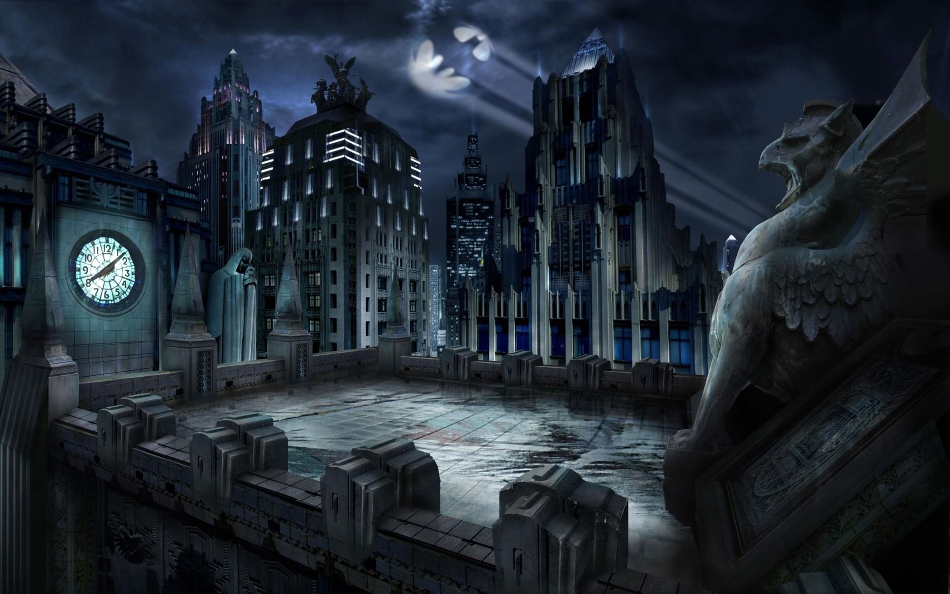 1920x1200 Gotham City HD Wallpaper, Desktop