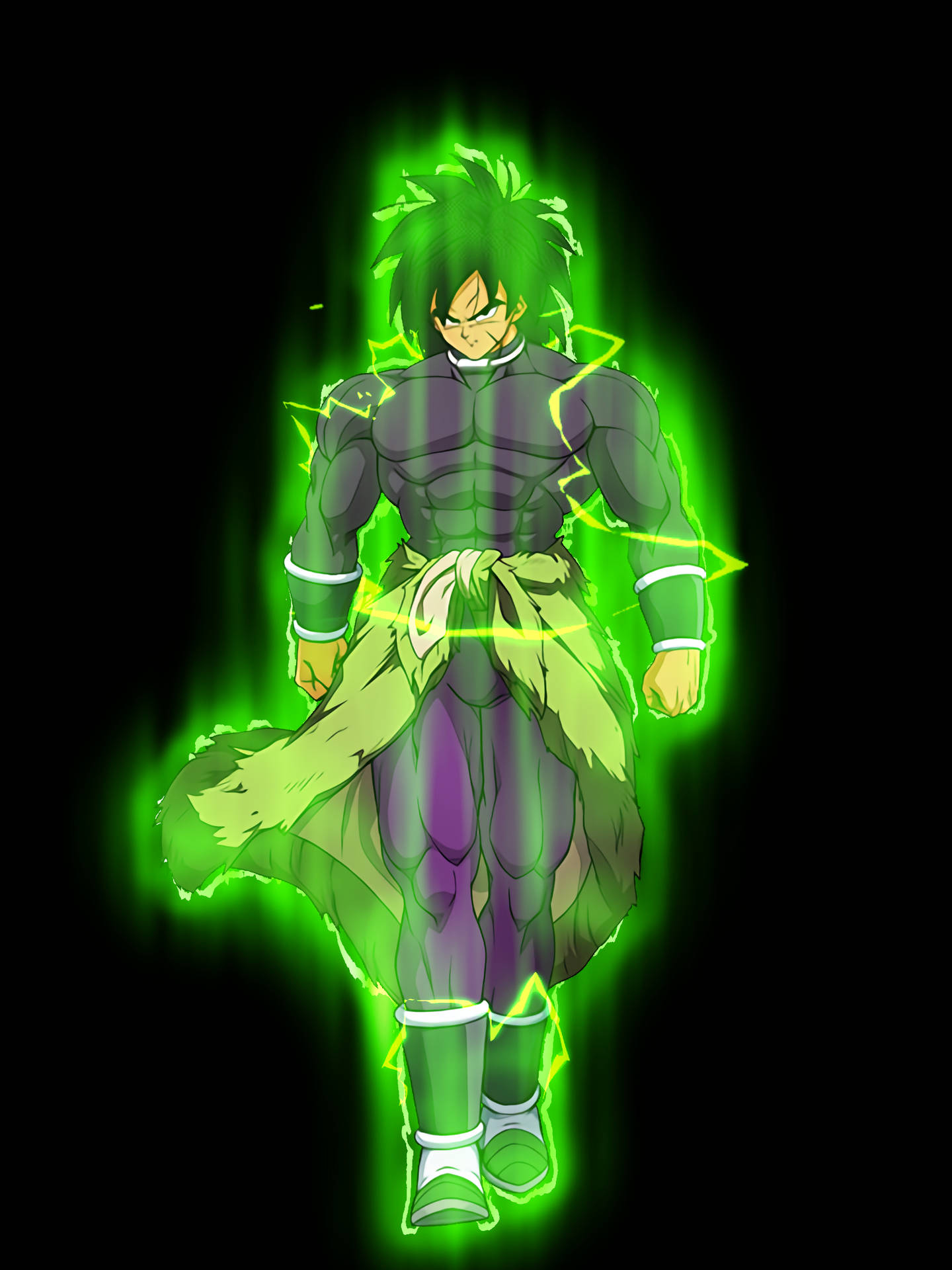 1440x1920 Download Base Broly With Green Aura Wallpaper, Phone