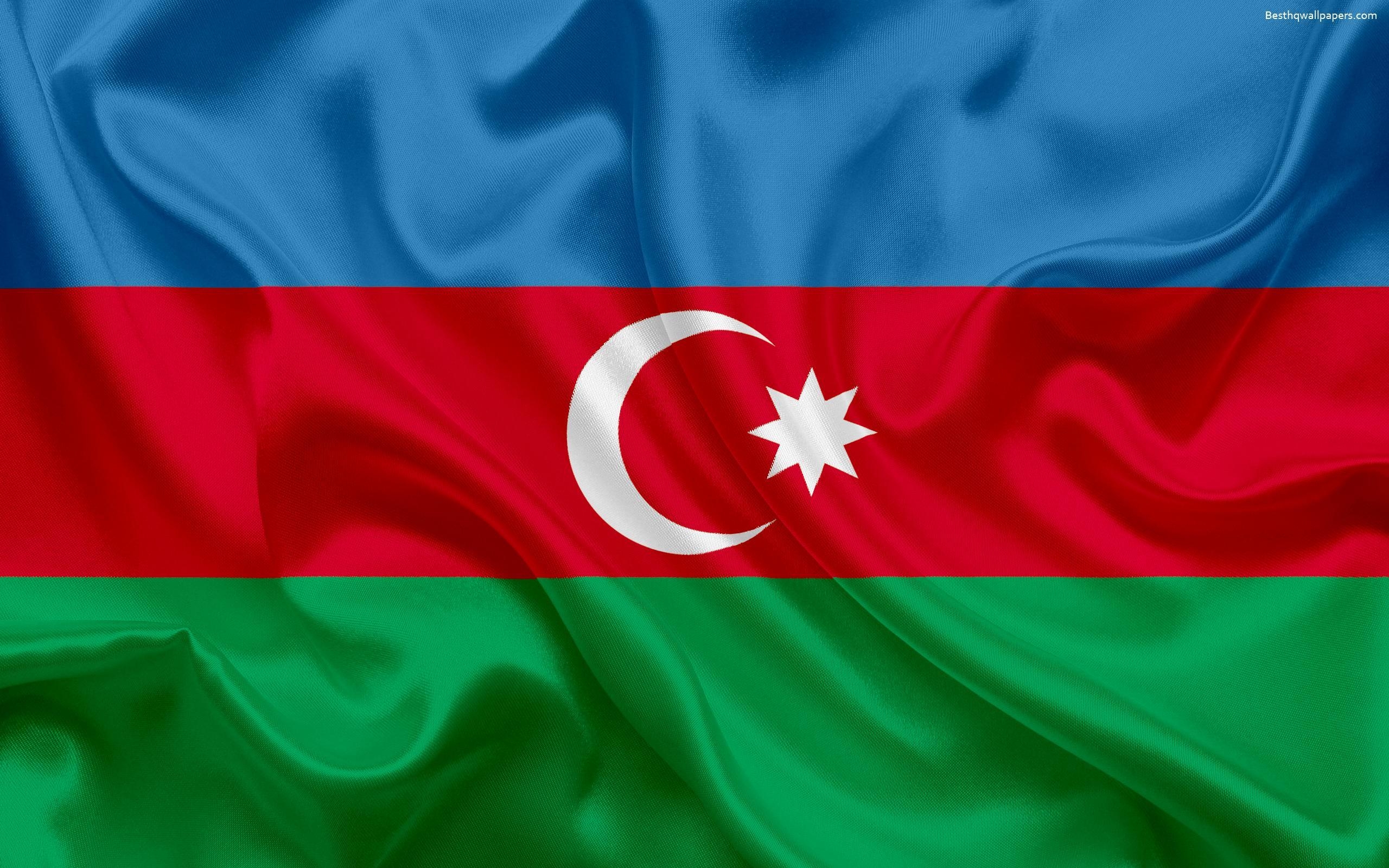 2560x1600 Download wallpaper Azerbaijan flag, Asia, Azerbaijan, symbols, Desktop