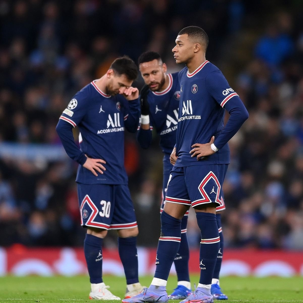 1210x1210 Messi, Neymar & Mbappe: PSG stars' lack of work rate exposed vs Man City, Phone