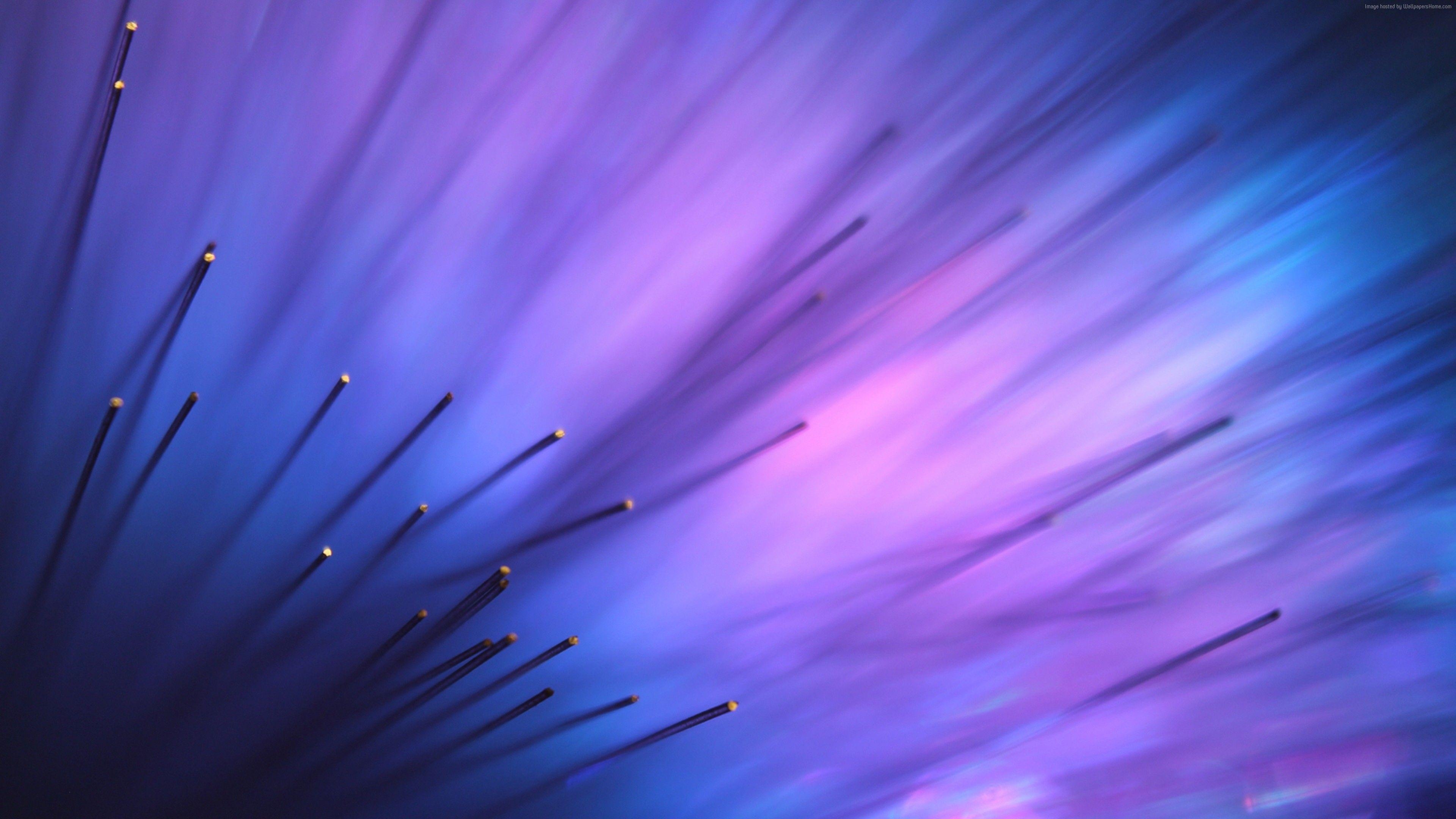 3840x2160 Wallpaper lines, 4k, 5k wallpaper, blue, violet, background, OS, Desktop