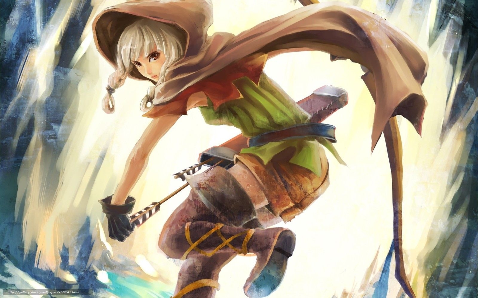 1600x1000 Download wallpaper girl, cloak, hood, onion free desktop wallpaper, Desktop