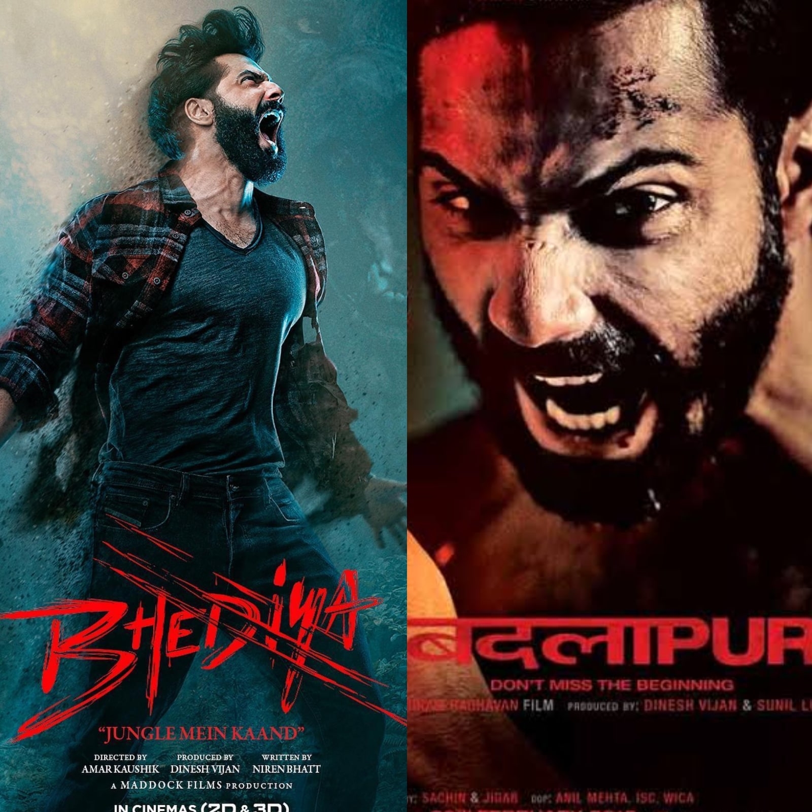 1600x1600 Bhediya: Varun Dhawan Howls Loud In New Poster But Reminds Netizens of Badlapur, Phone
