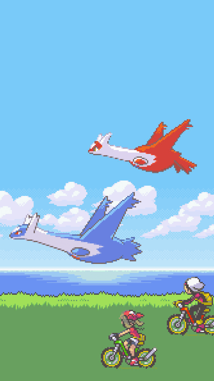 750x1340 Anyone know if there's a live wallpaper with latios and latias, Phone