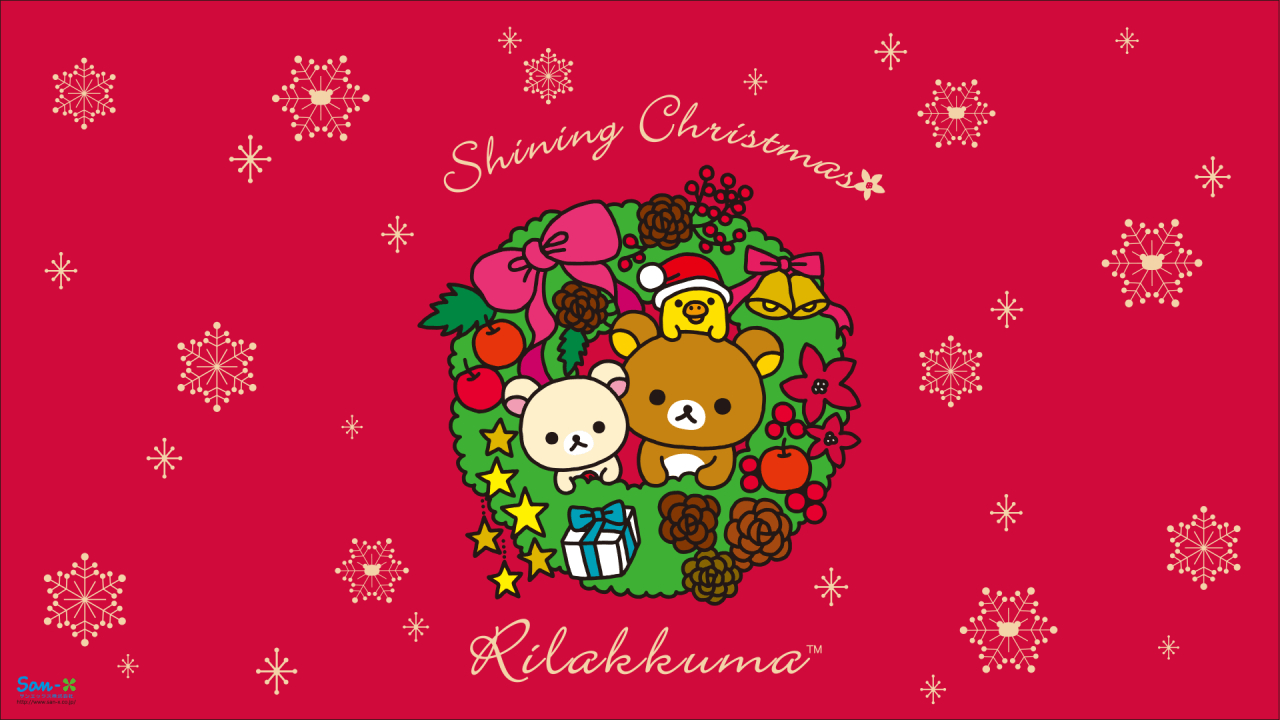 1280x720 Rilakkuma Christmas Wallpaper Free Rilakkuma Christmas Background, Desktop