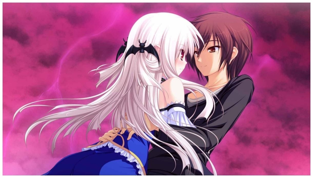 1220x700 Romantic & Emotional Couples Anime Full HD Wallpaper, Desktop