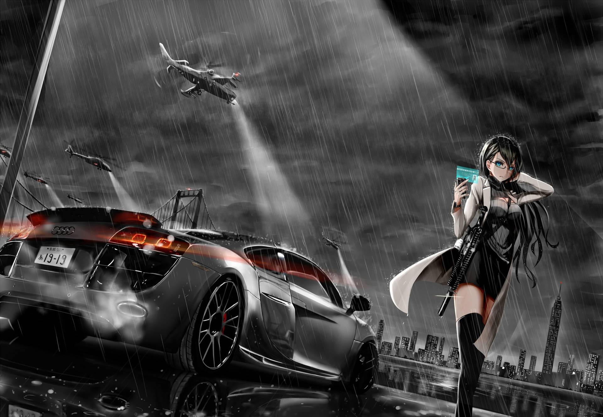 1920x1330 Car Anime Wallpaper, Desktop