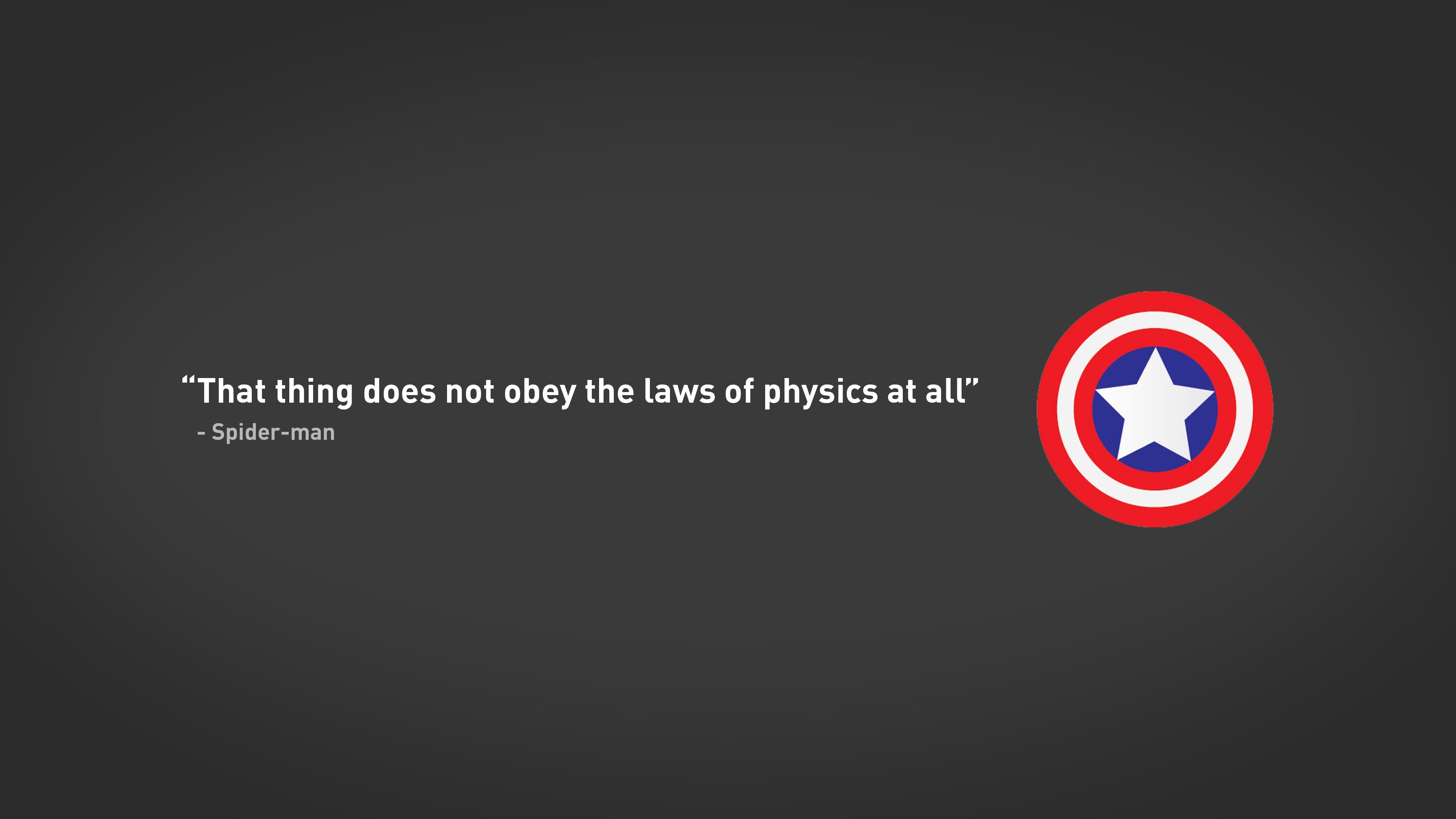 3840x2160 ] [4 Image] [OC] The Best Spider Man Quote From Civil War R Wallpaper • R Largeimage. Spider Man Quotes, Spiderman, Civil War, Desktop