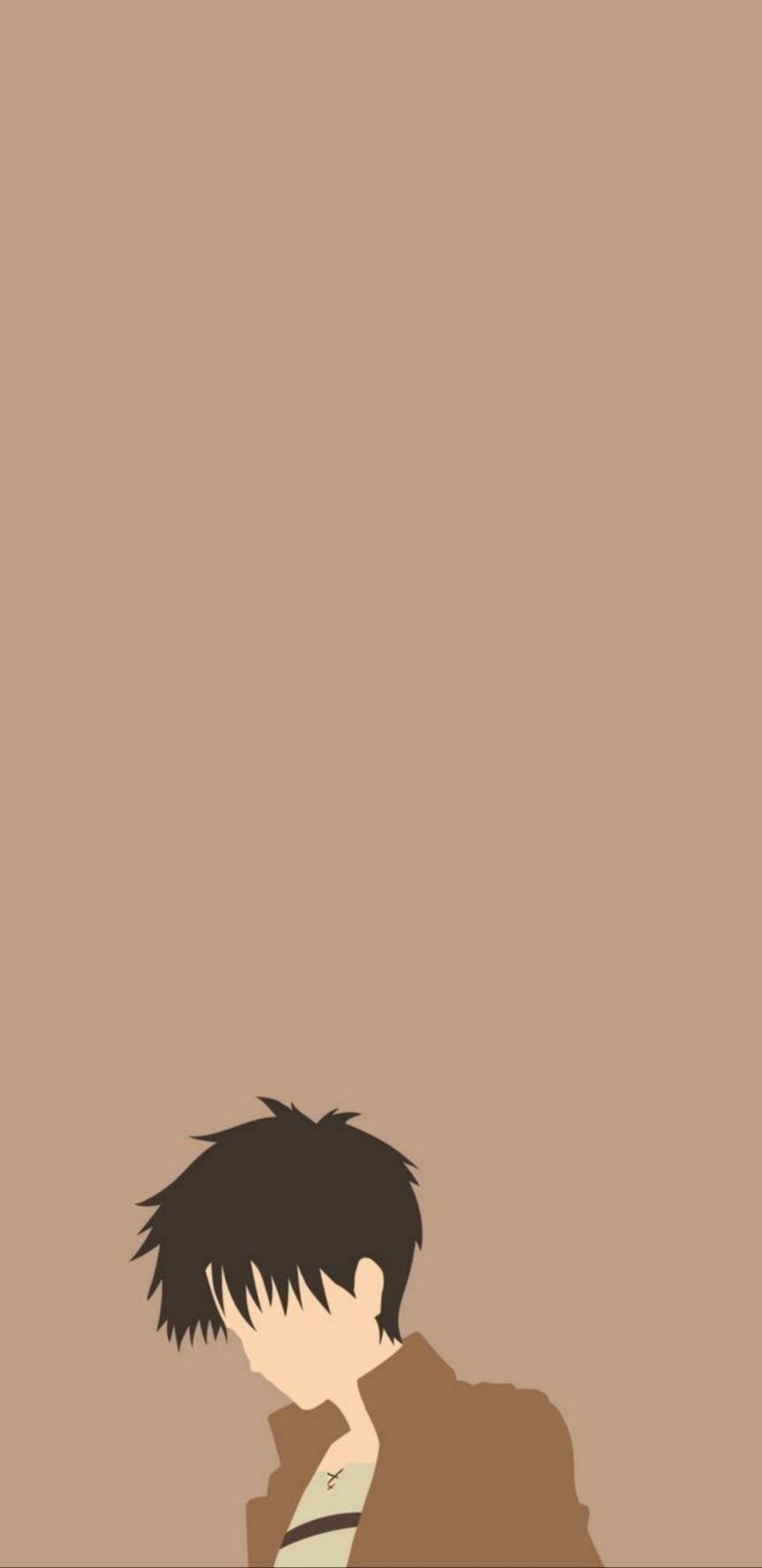 850x1740 Eren yeager minimalist Wallpaper 4K of Wallpaper for Andriod, Phone