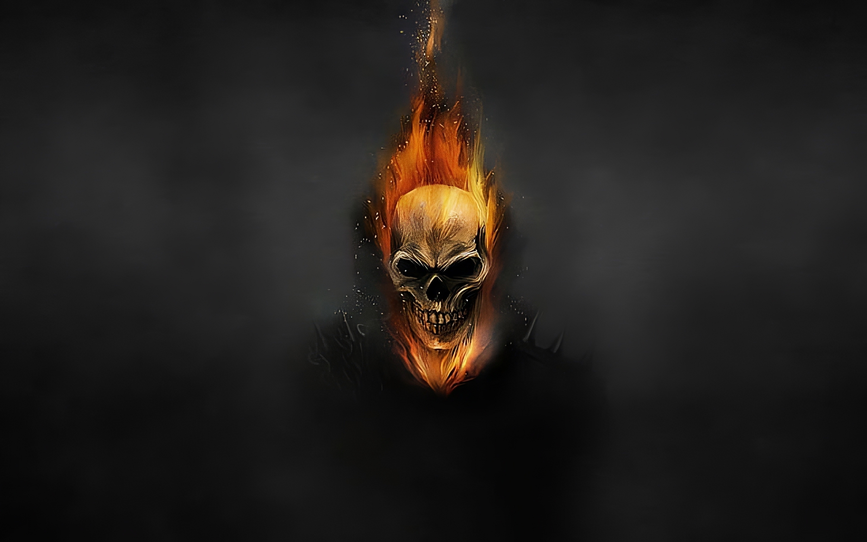 2920x1820 Very Dangerous flame skull Wallpaper Download, Desktop