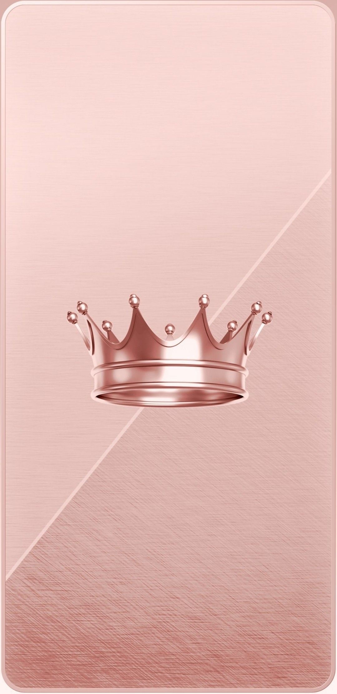 1080x2220 Crown Rose Gold Wallpaper Queen, Phone