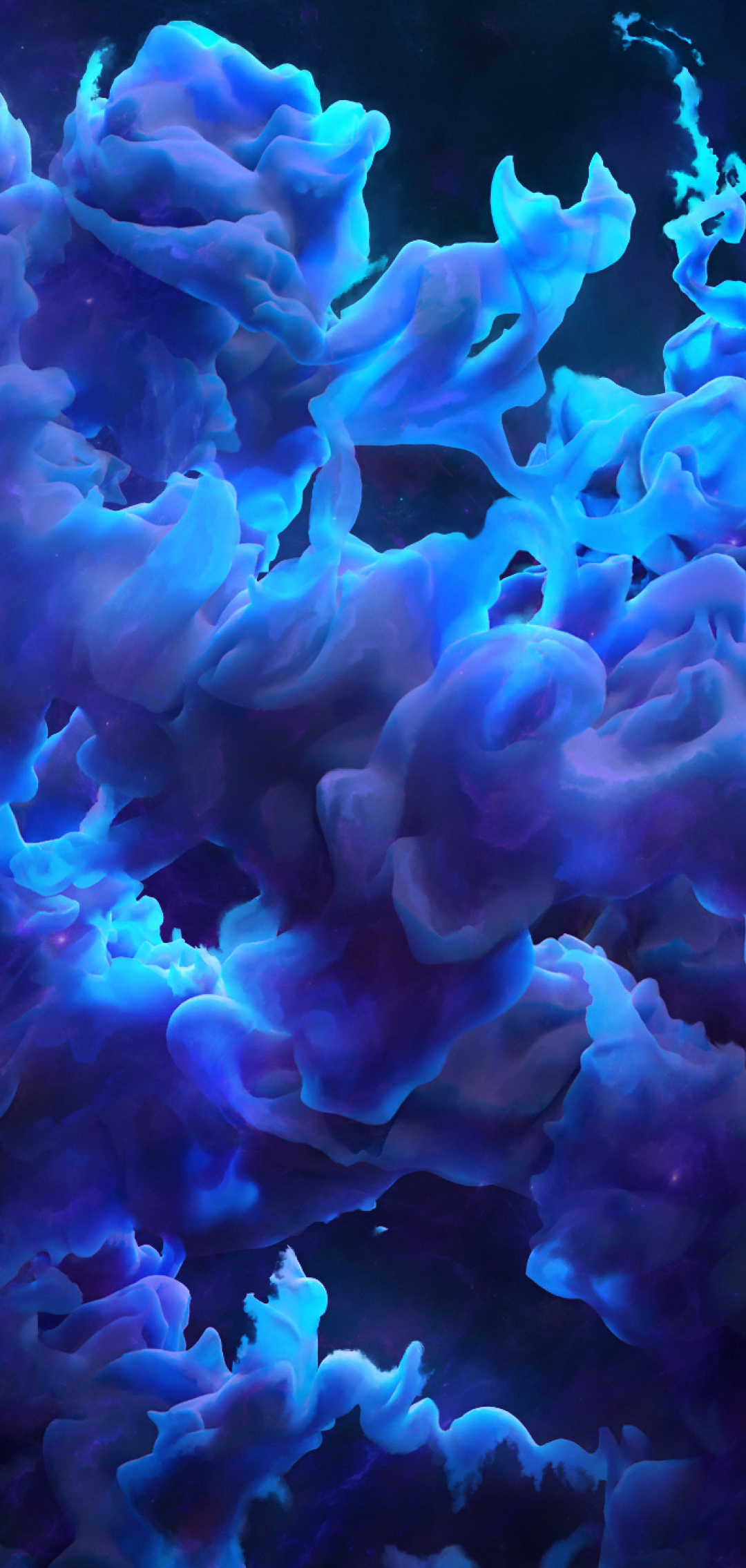 1080x2270 Blue Clouds Symphony  Resolution Wallpaper, HD, Phone