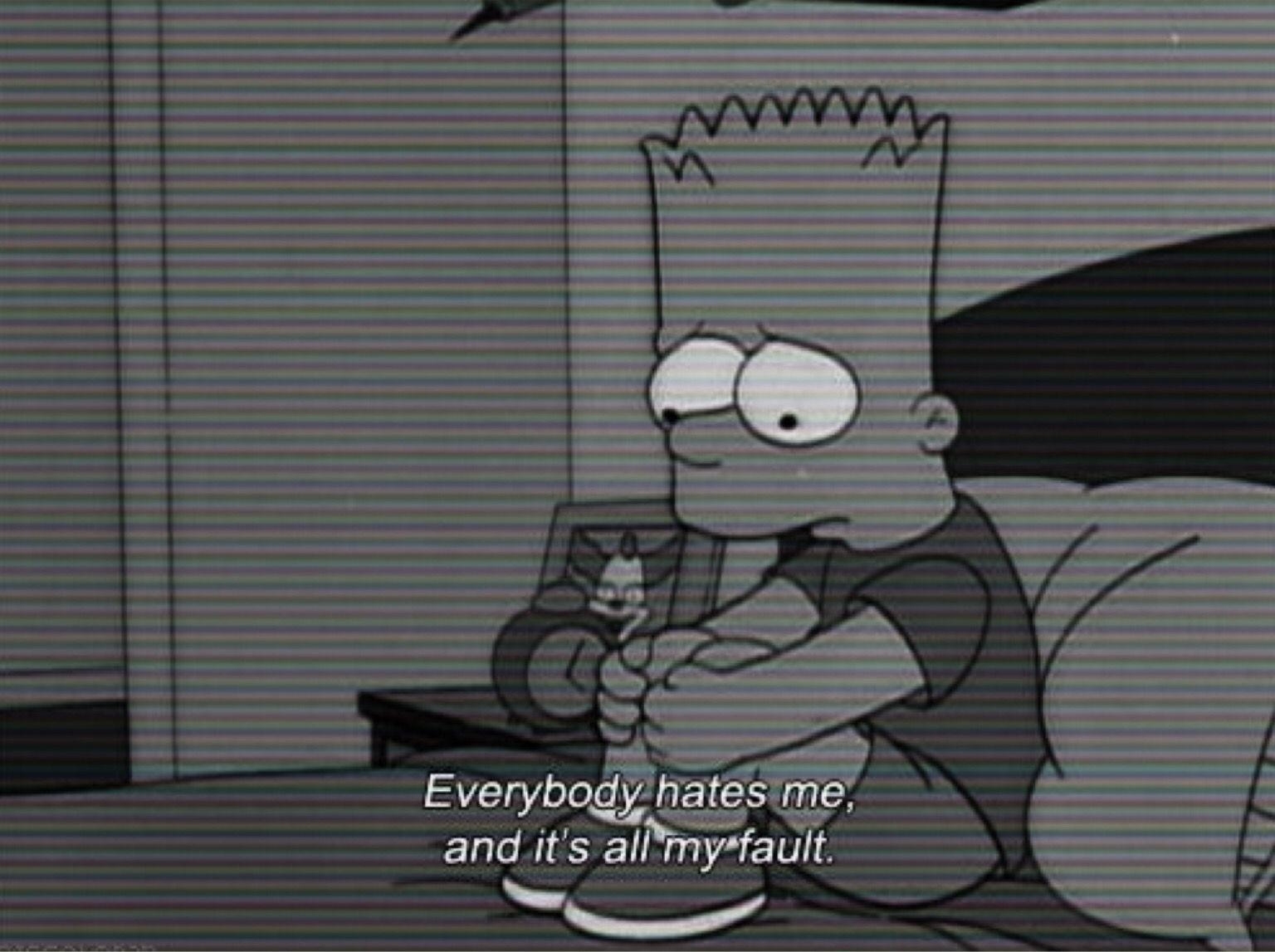 1540x1150 Bart Simpson Sad Desktop Wallpaper Free Bart Simpson, Desktop