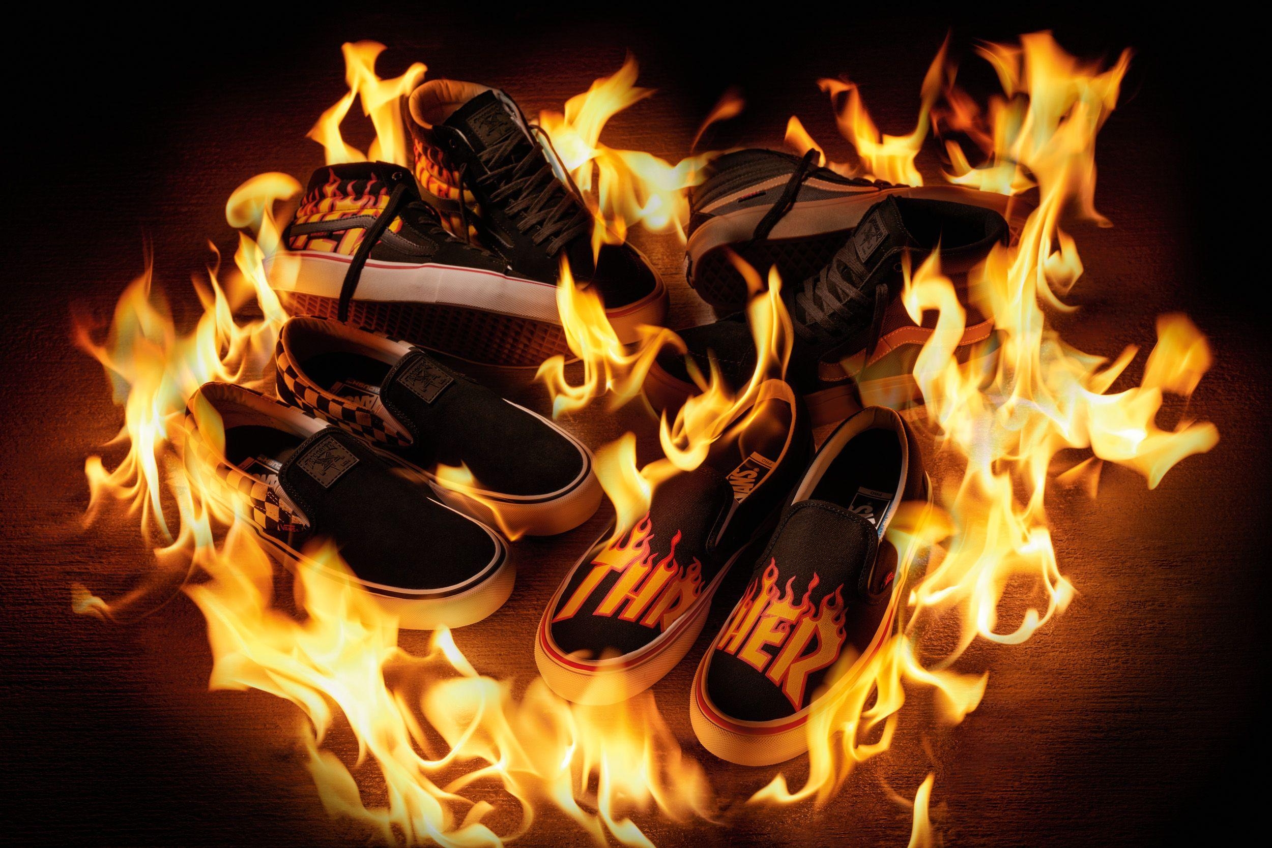 2500x1670 Vans X Thrasher Flame Logo collection Ju, Desktop