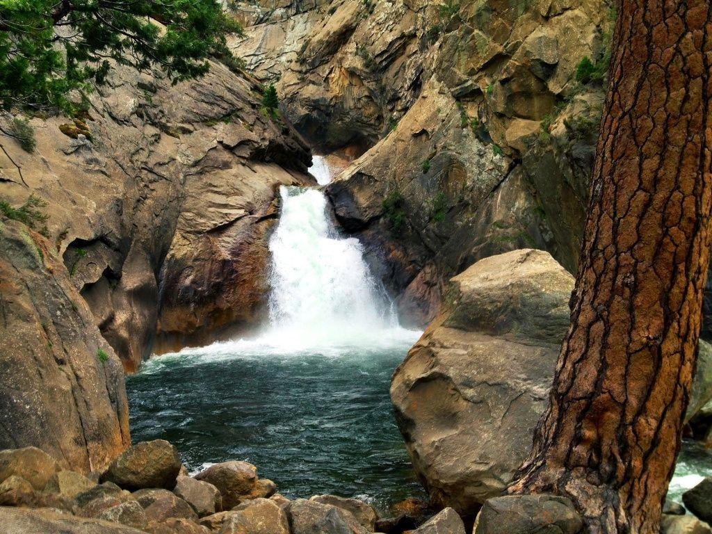 1030x770 Roaring River Falls, Kings Canyon National Park. Jack Elliott's, Desktop