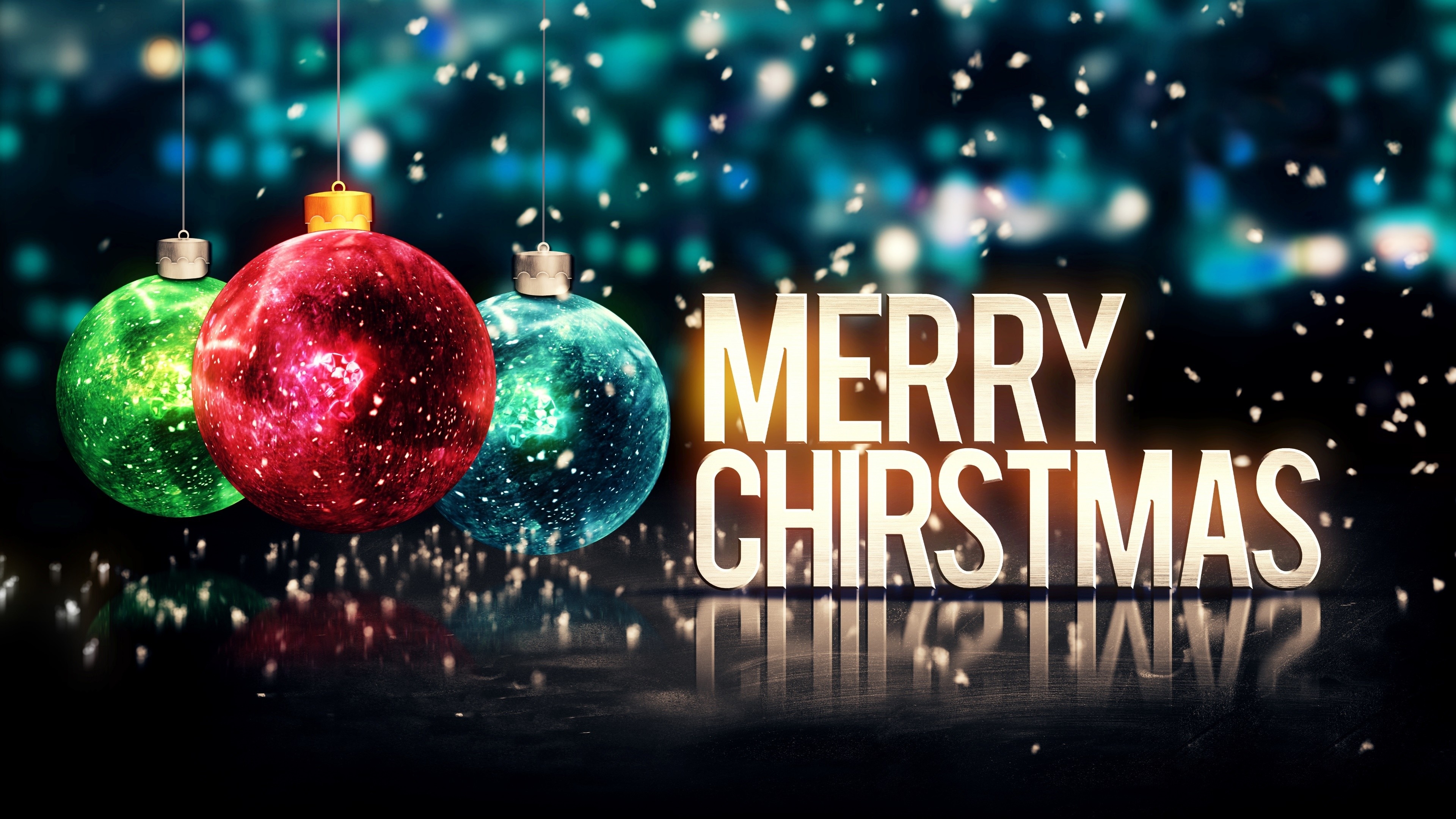 3840x2160 Merry Christmas Wallpaper, Desktop