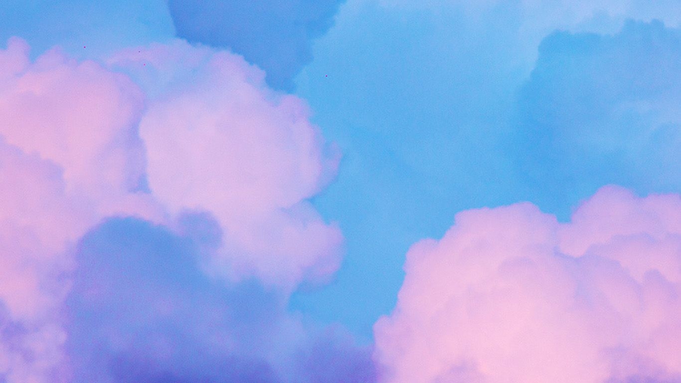 1370x770 wallpaper for desktop, laptop. sky blue pastel art, Desktop