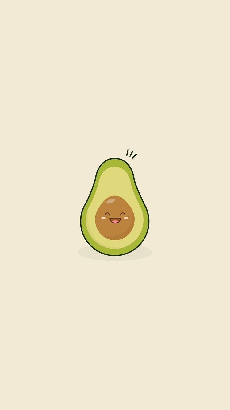 750x1340 Background Cute Avocado Wallpaper, Phone