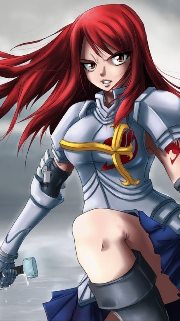 750x1340 Erza Scarlet Apple IPhone 5 (640x1136) Wallpaper, Phone