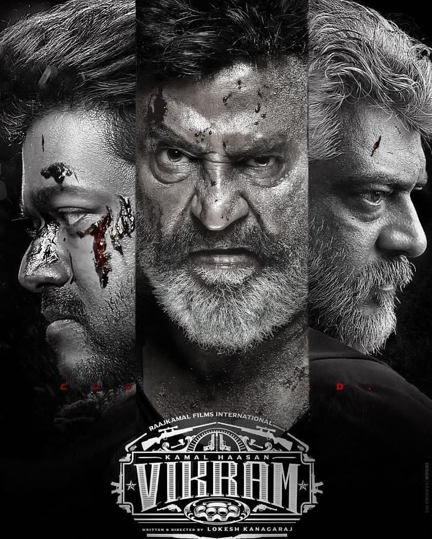 850x1060 Kamal Vikram movie first look Rajini, Vijay and Ajith HD wallpaper download, Phone