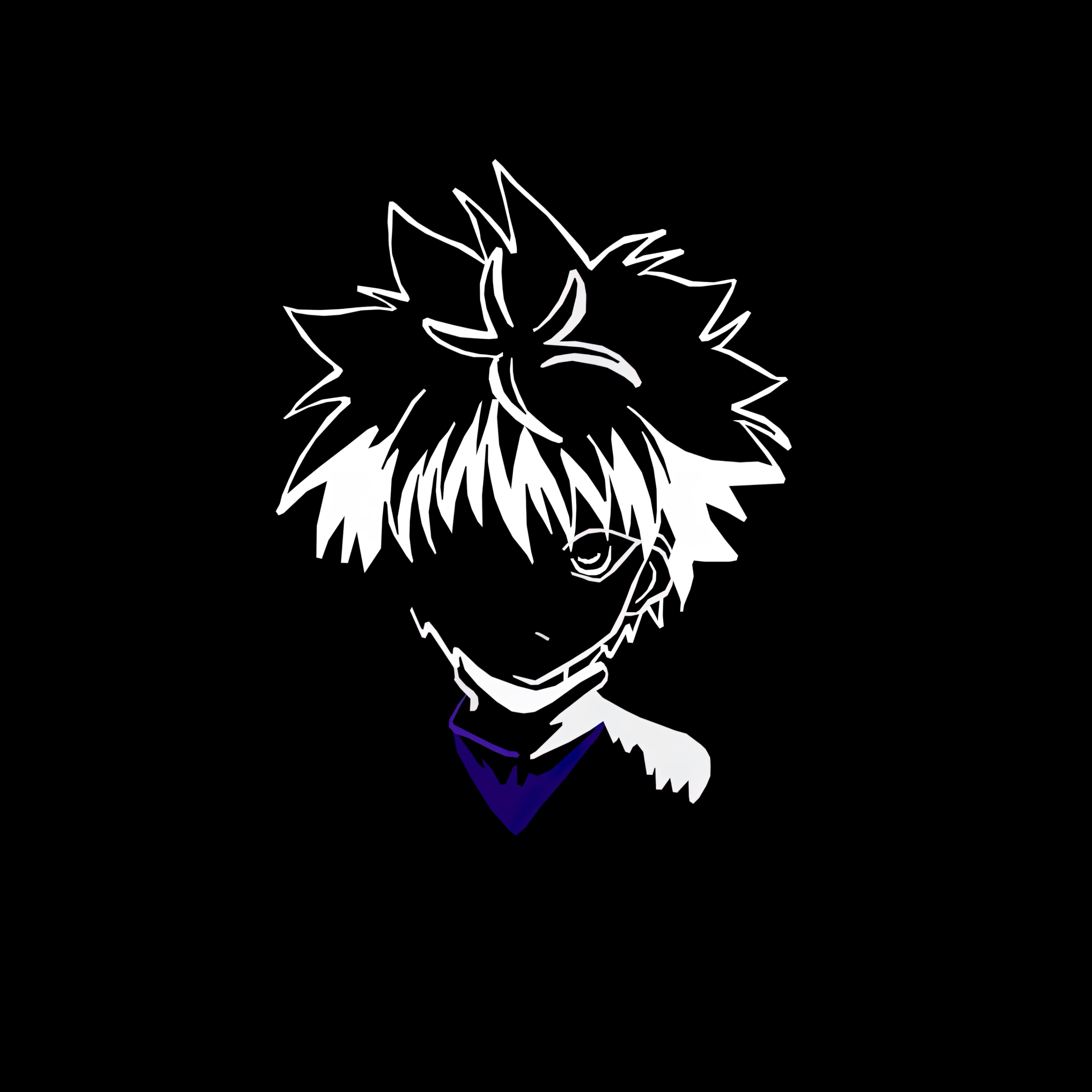 2740x2740 Killua Zoldyck Wallpaper 4K, Minimalist, Phone