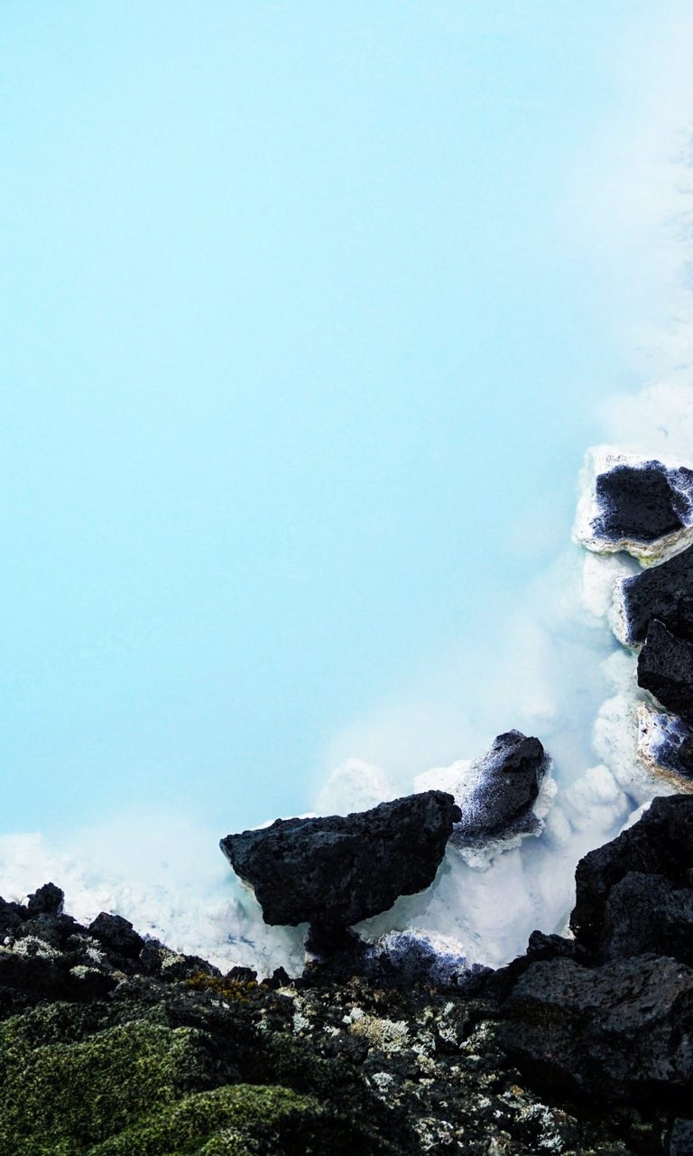 770x1280 Relaxing wallpaper of Blue Lagoon, Grindavík, Iceland, Phone