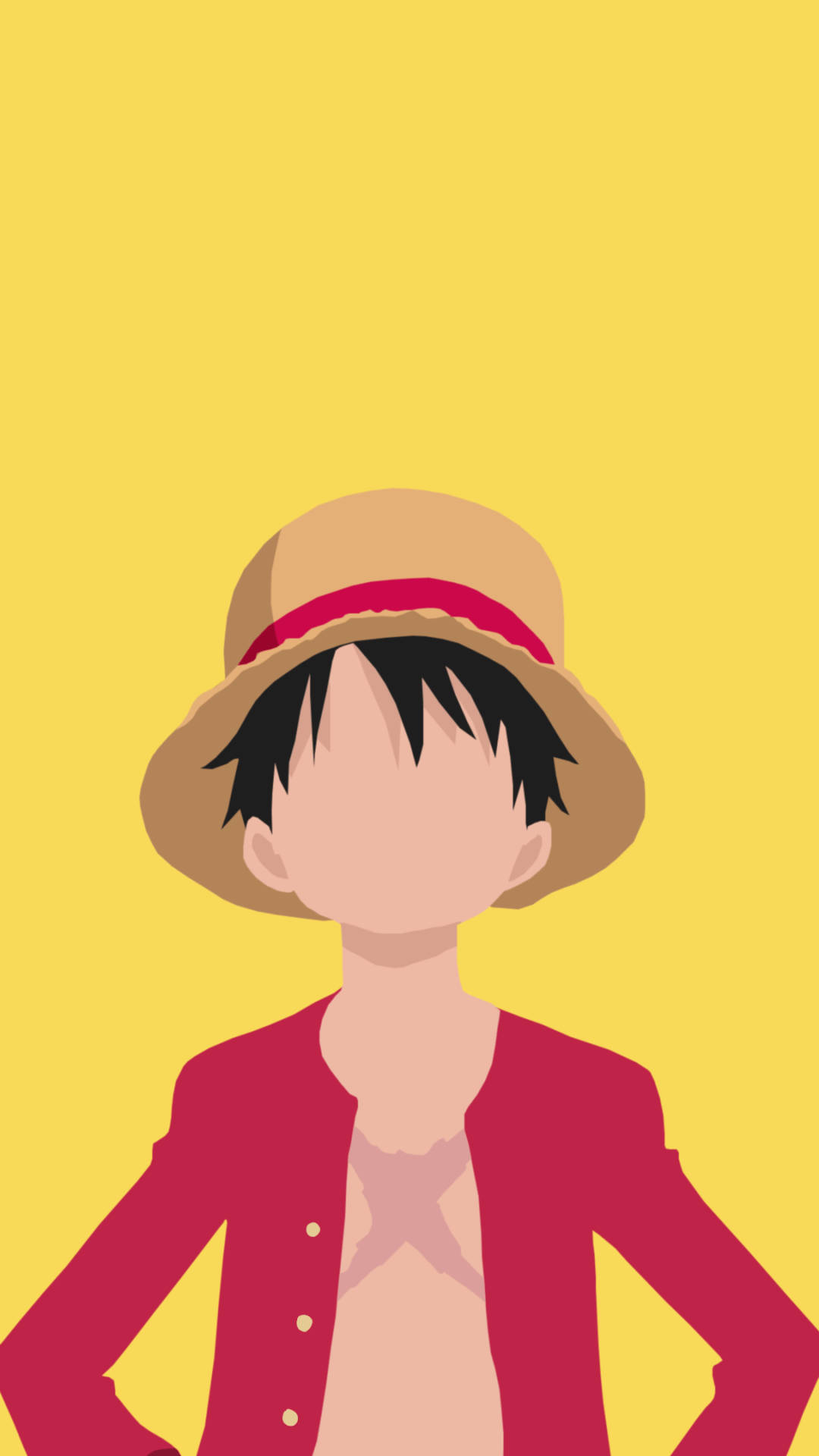 1080x1920 Download Minimalist Luffy One Piece IPhone Wallpaper, Phone