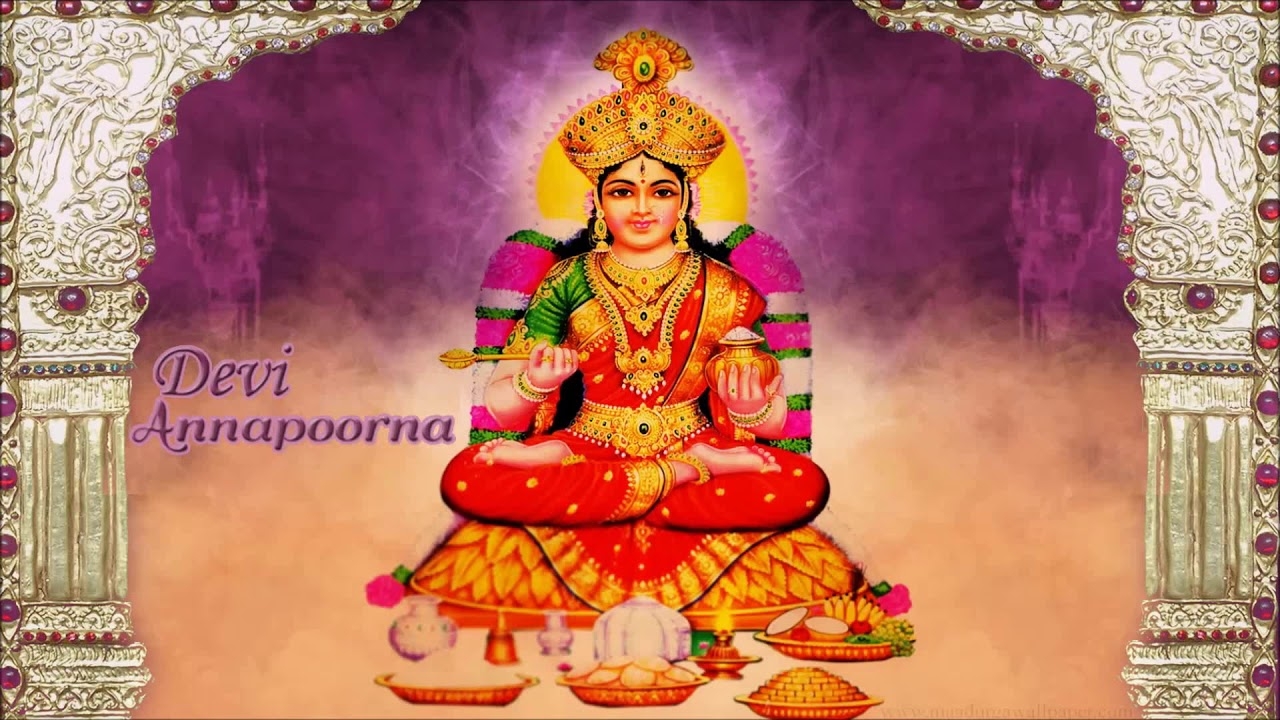 1280x720 Sri Annapurna Stotram #Nitya Nandakari Varabhayakari #Goddess Annapoorna Devi Songs #Ammorlu Bhakti, Desktop