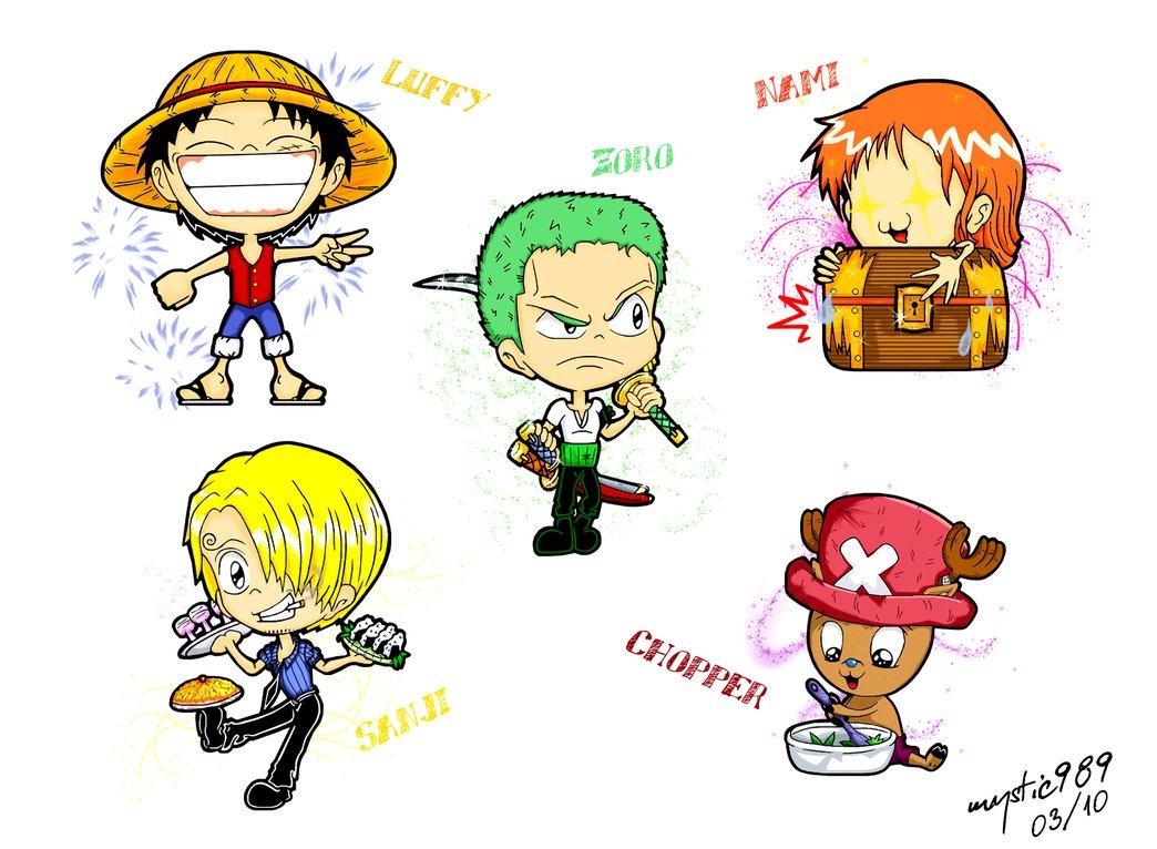 1050x770 One Piece Chibi Wallpaper, Desktop