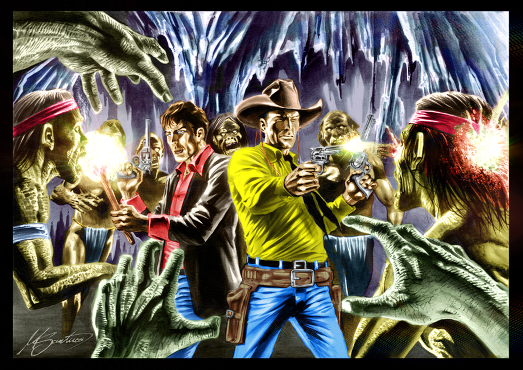 1700x1200 Dylan Dog & Tex Willer Team Up Gallery. Bonelli Team Up, Desktop