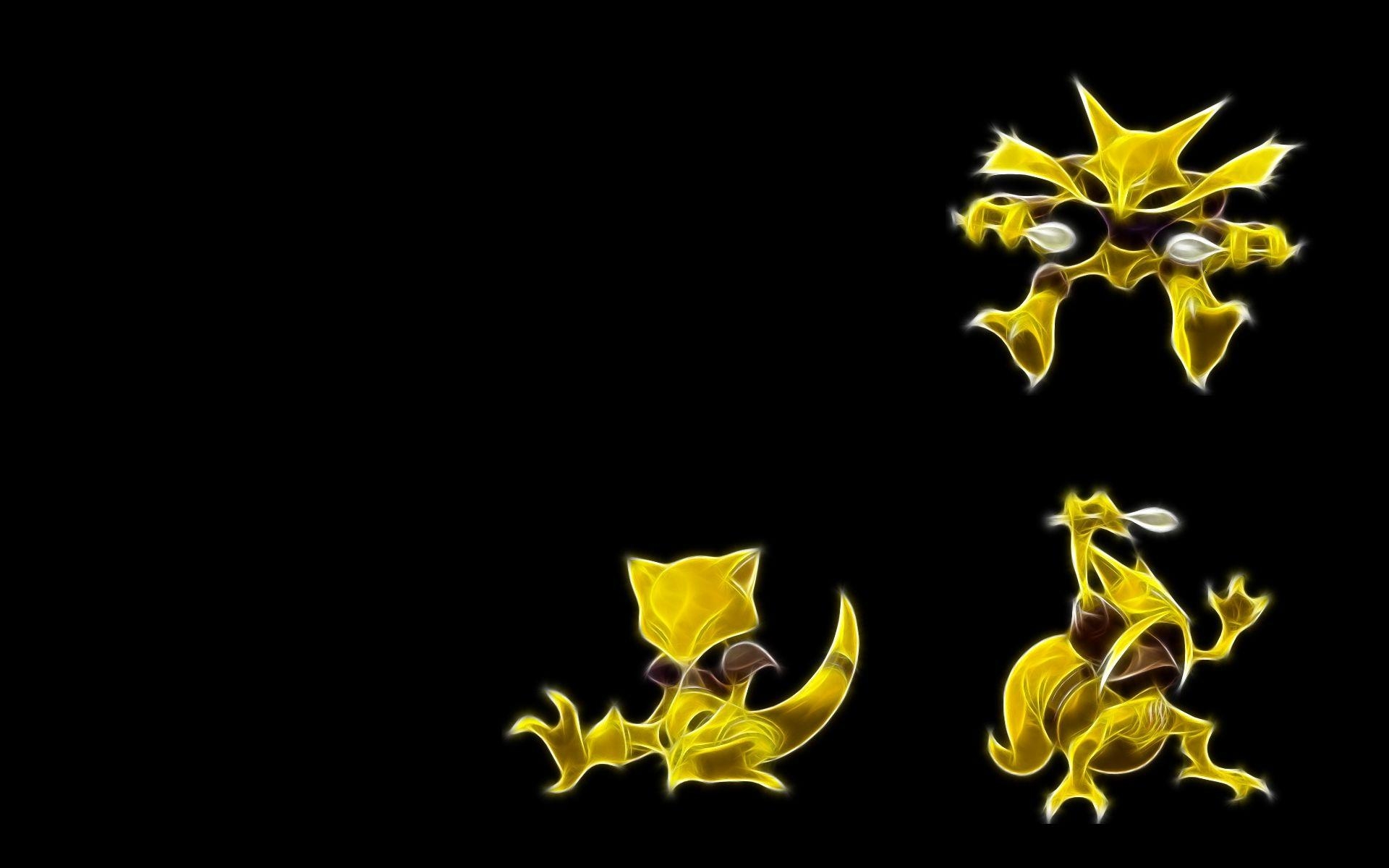 1920x1200 pokemon abra alakazam black background  wallpaper High, Desktop