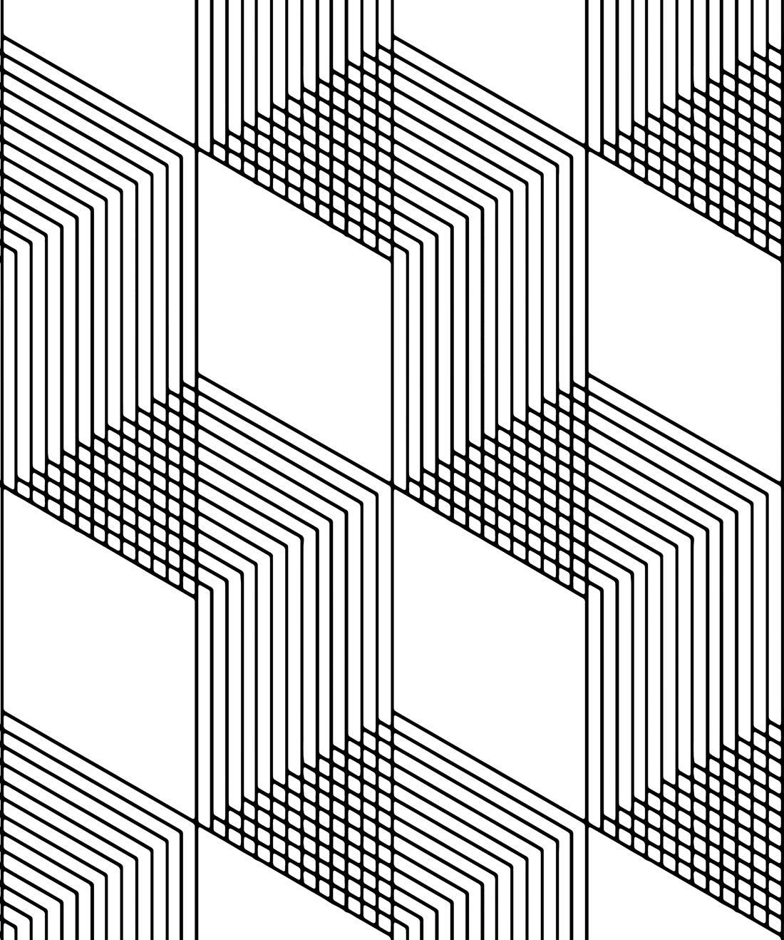 1100x1320 Origami Wallpaper • Geometric Black & White, Phone