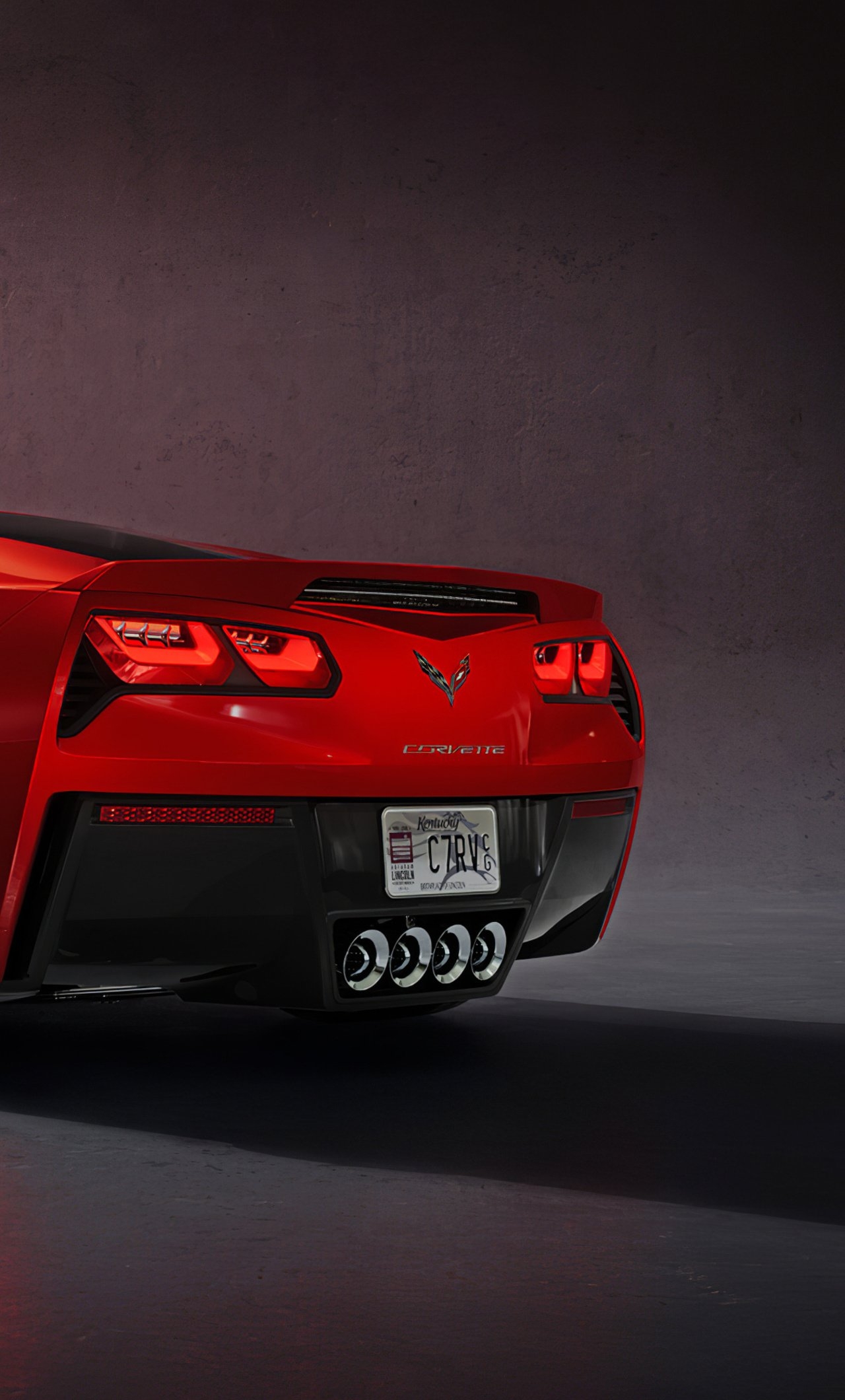 1280x2120 Red Corvette C7 iPhone HD 4k Wallpaper, Image, Background, Photo and Picture, Phone