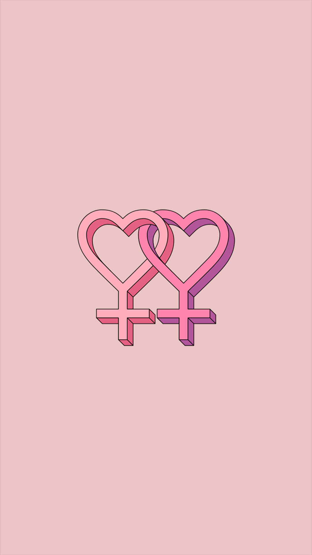 1080x1920 Download Double Venus Lesbian Aesthetic Wallpaper, Phone