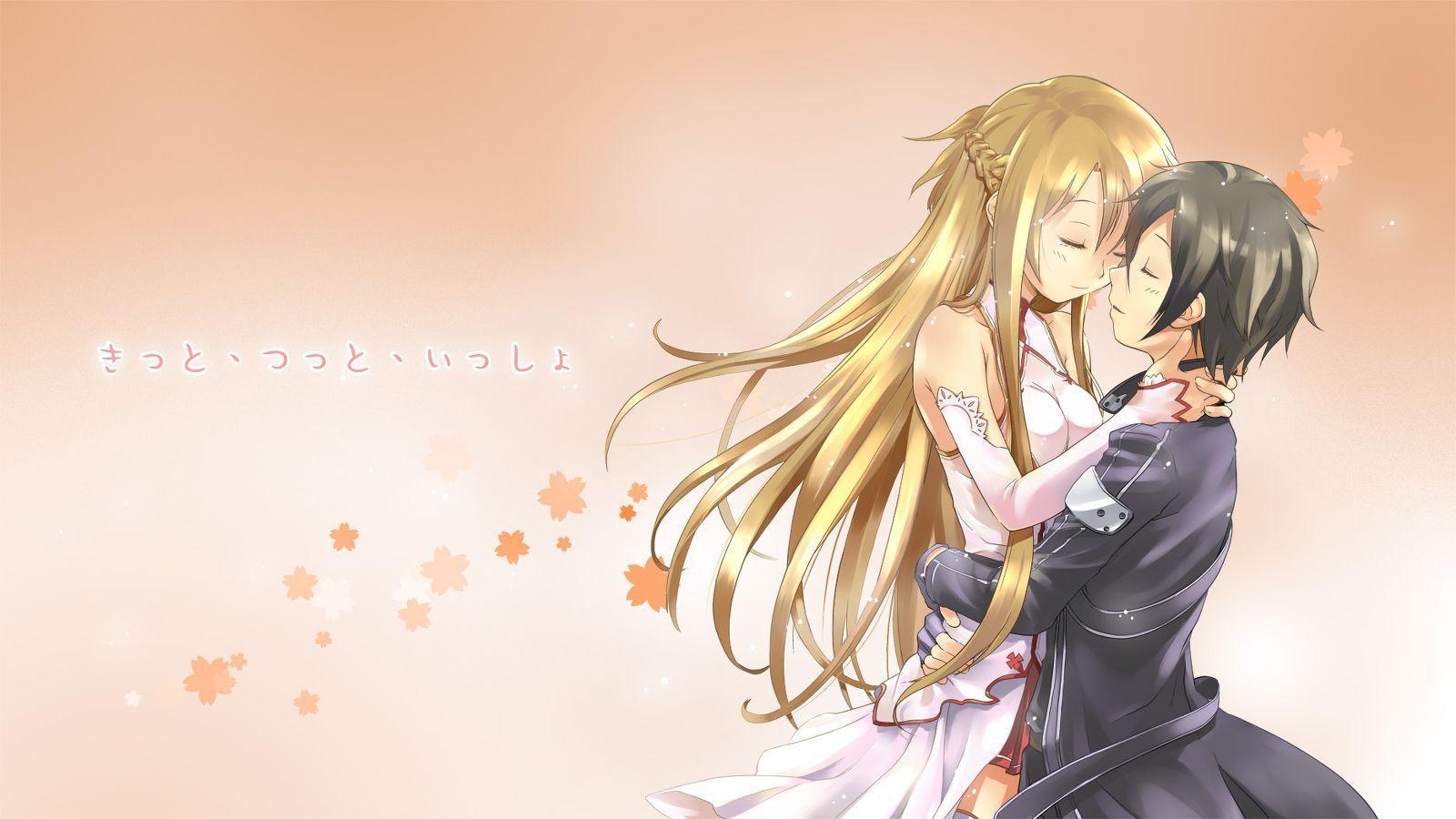 1600x900 Yuuki Asuna & Kirigaya Kazuto Wallpaper, Desktop